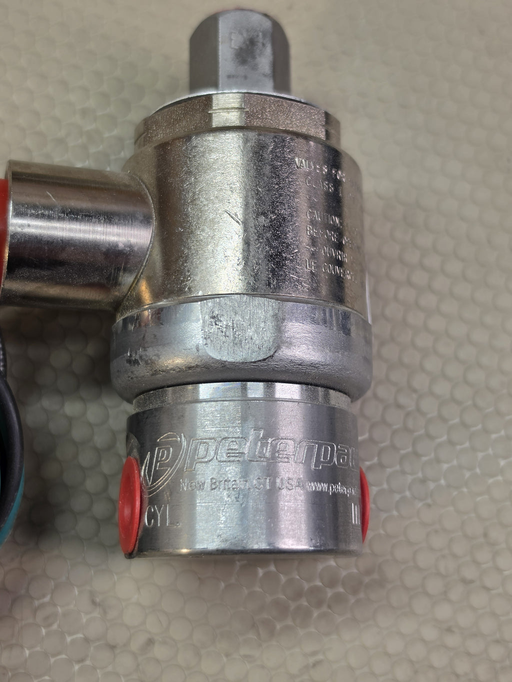 Peter Paul 72HJ92CCP 2-Way NC Solenoid Valve 24VDC 14.8W 0-150 PSI Stainless NOS