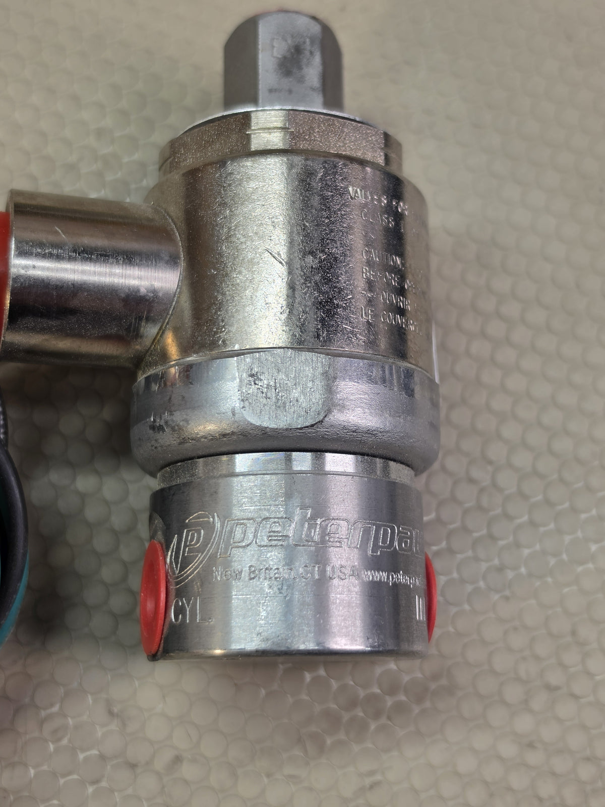 Peter Paul 72HJ92CCP 2-Way NC Solenoid Valve 24VDC 14.8W 0-150 PSI Stainless NOS
