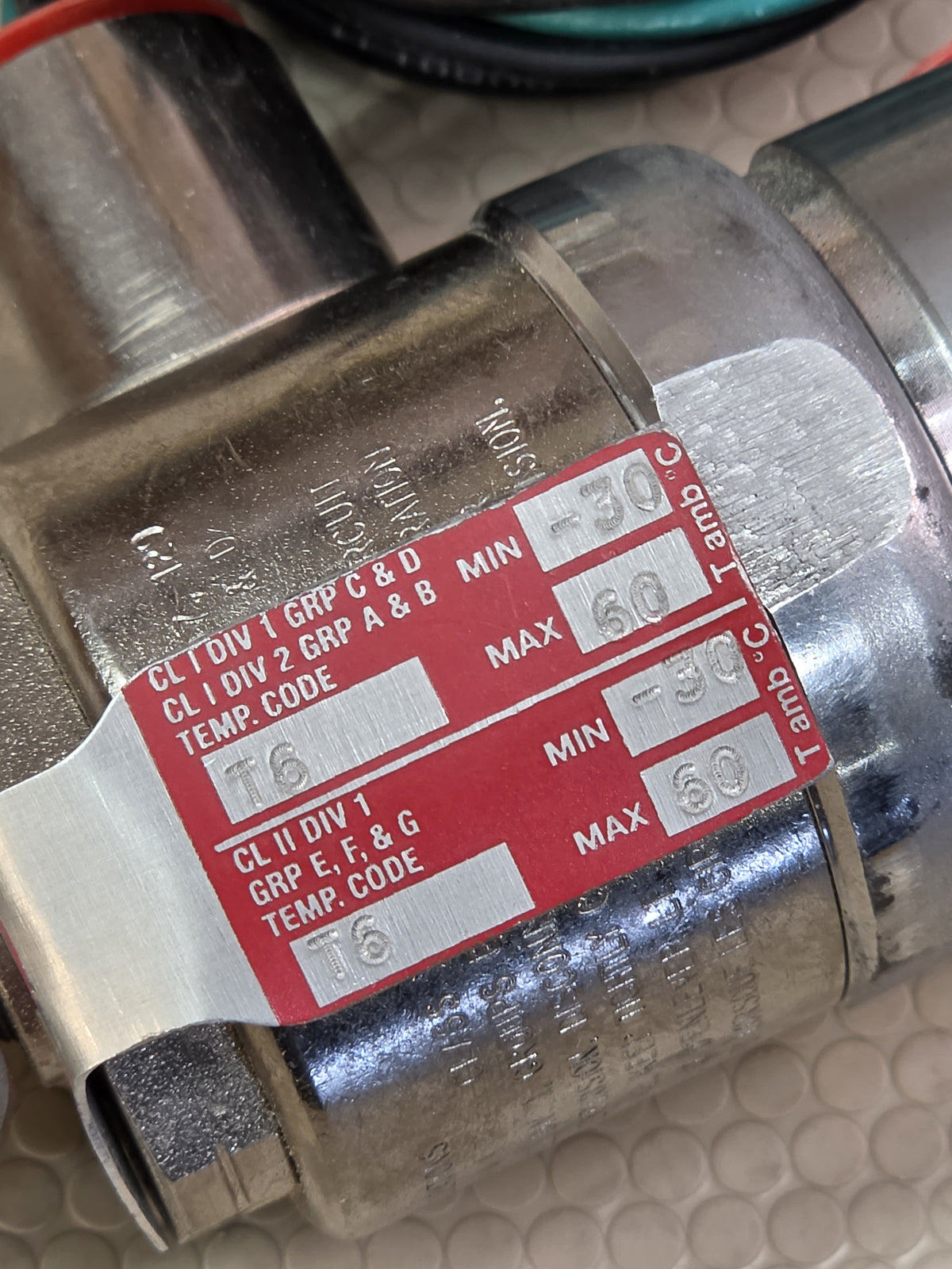 Peter Paul 72HJ92CCP 2-Way NC Solenoid Valve 24VDC 14.8W 0-150 PSI Stainless NOS