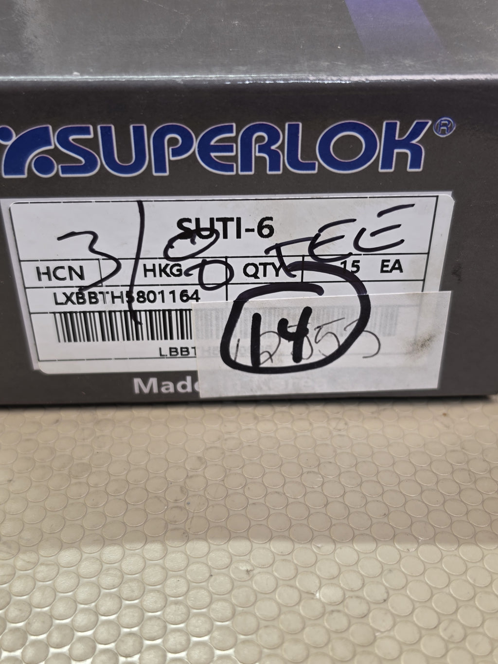 Superlok SUTI-6 3/8" Tube Union Tee 316 SS Double Ferrule Fittings *Lot of 14*