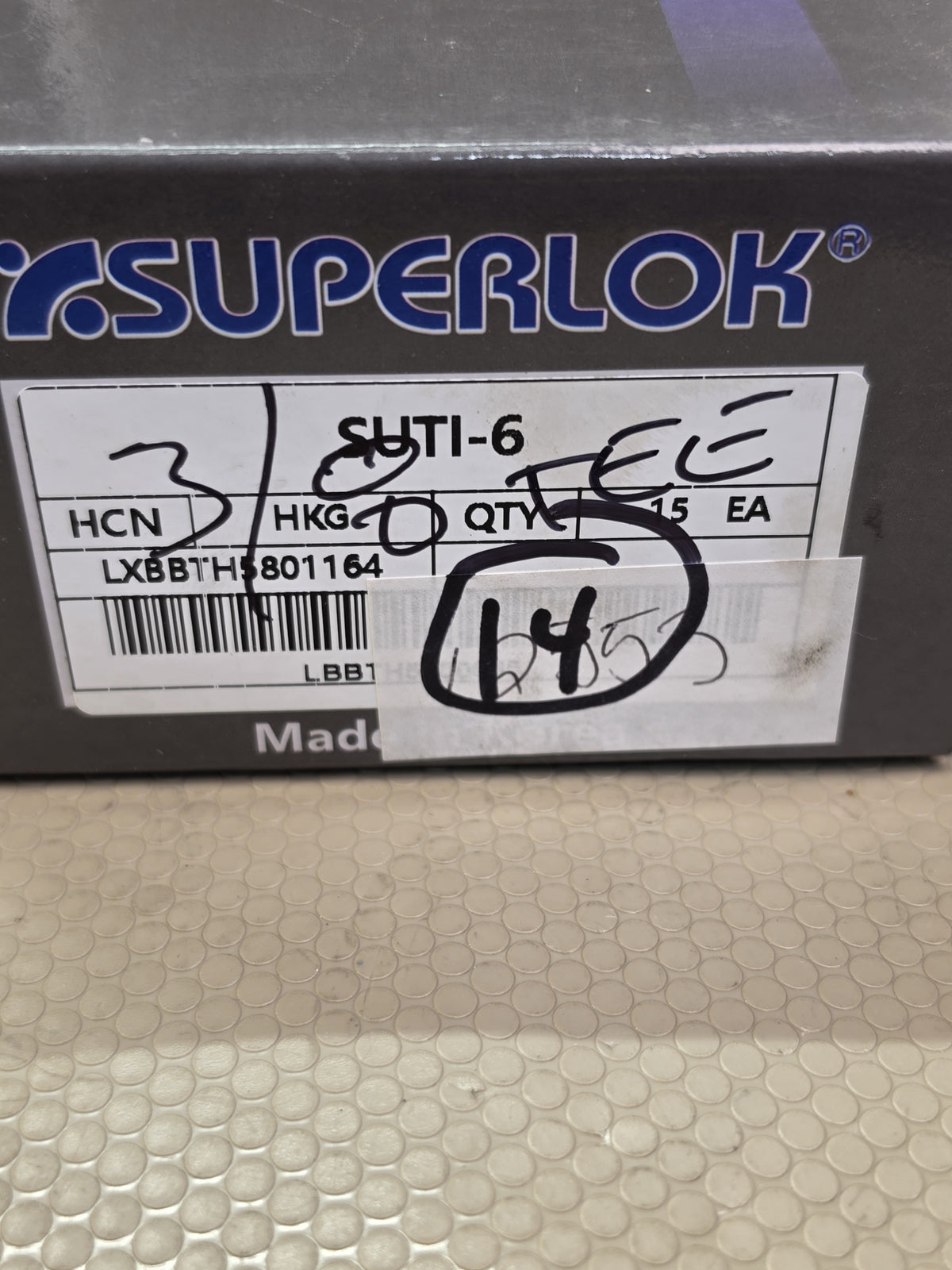 Superlok SUTI-6 3/8" Tube Union Tee 316 SS Double Ferrule Fittings *Lot of 14*