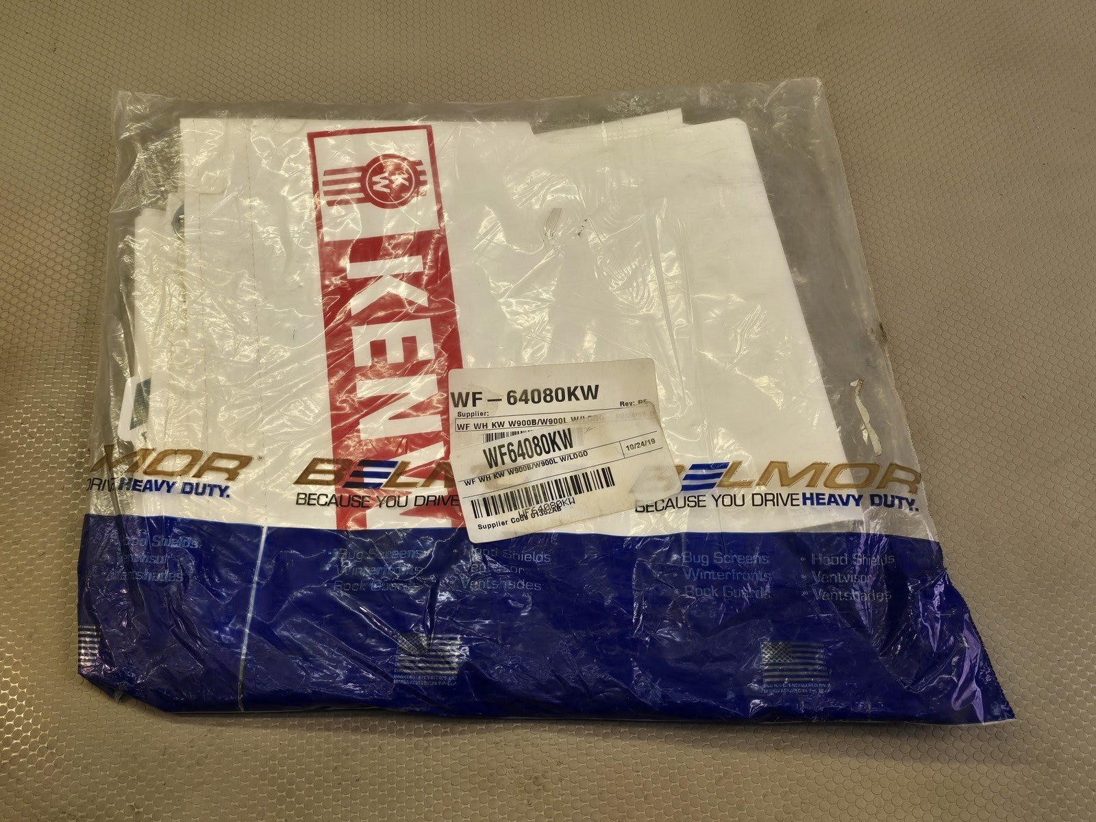 Belmor WF64080KW Winterfront Grille Cover Kenworth W900B W900L White