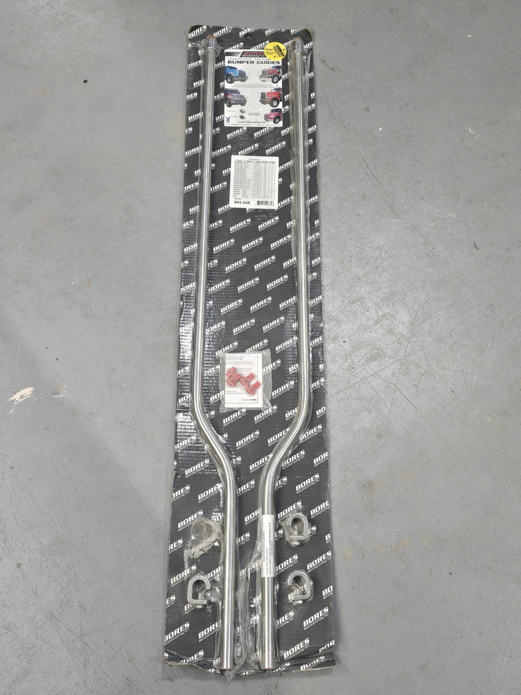Bores 854-210 Stainless Steel LED Bumper Guides 51" Pair Truck Freightliner Kenw
