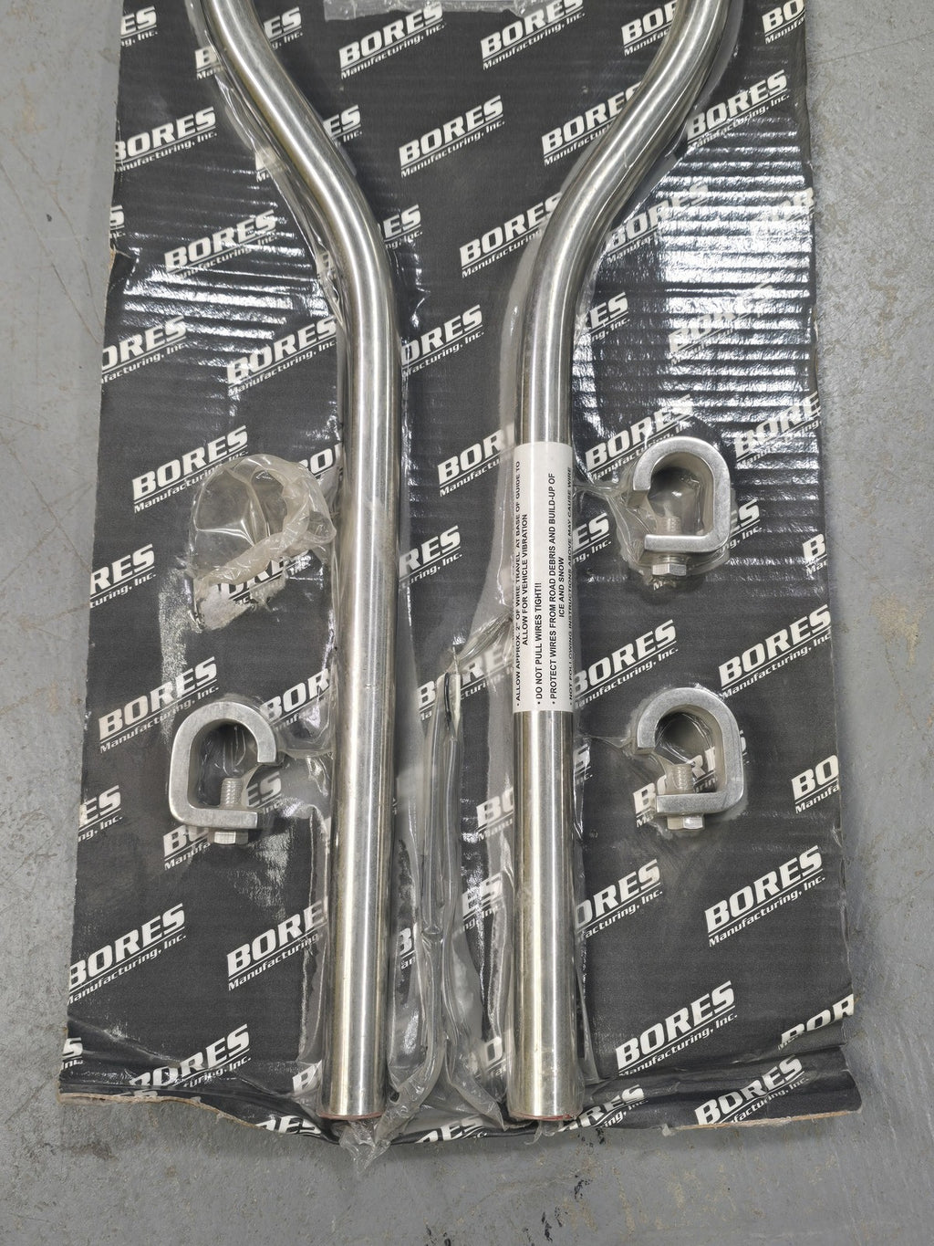 Bores 854-210 Stainless Steel LED Bumper Guides 51" Pair Truck Freightliner Kenw