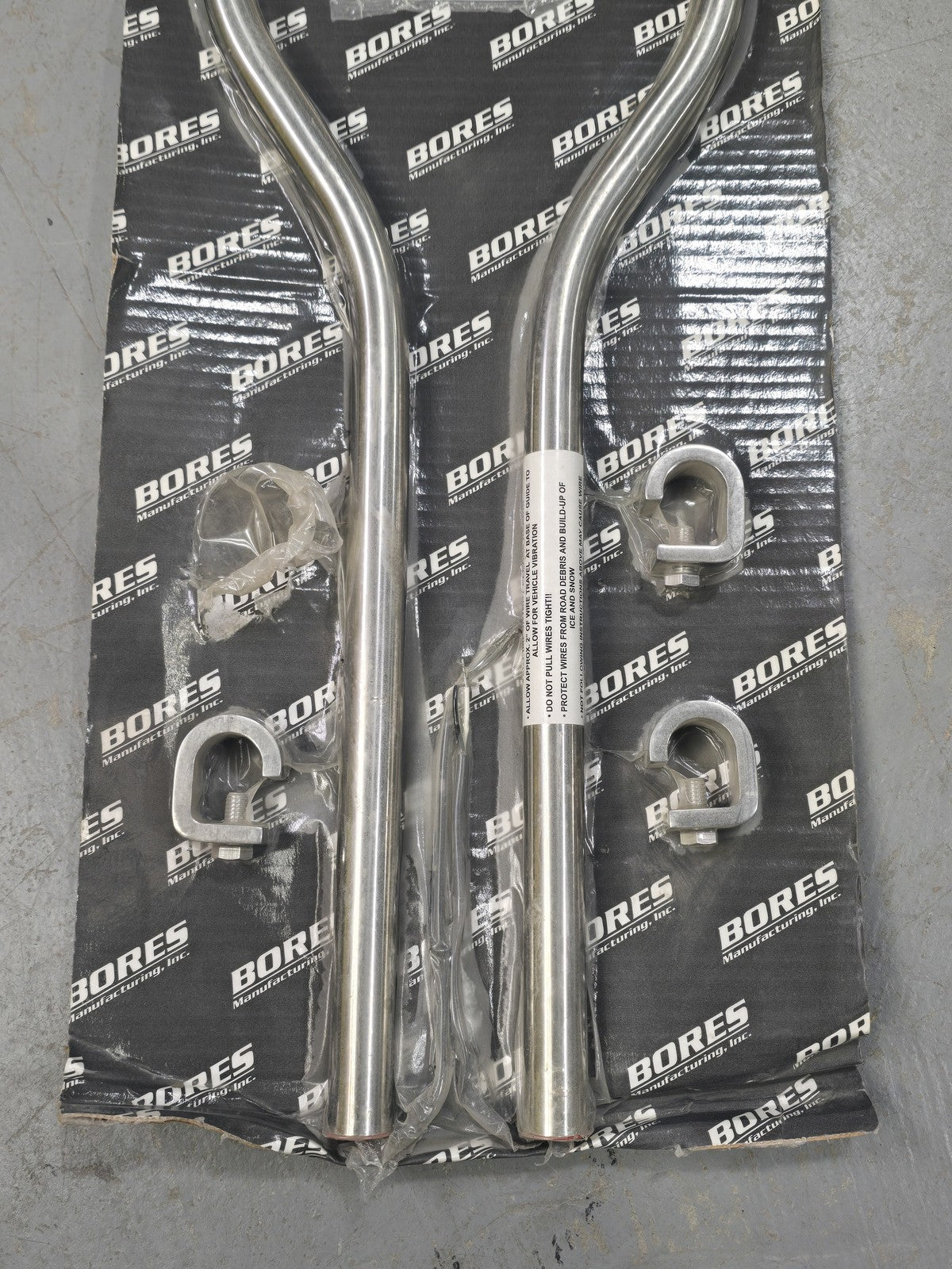 Bores 854-210 Stainless Steel LED Bumper Guides 51" Pair Truck Freightliner Kenw