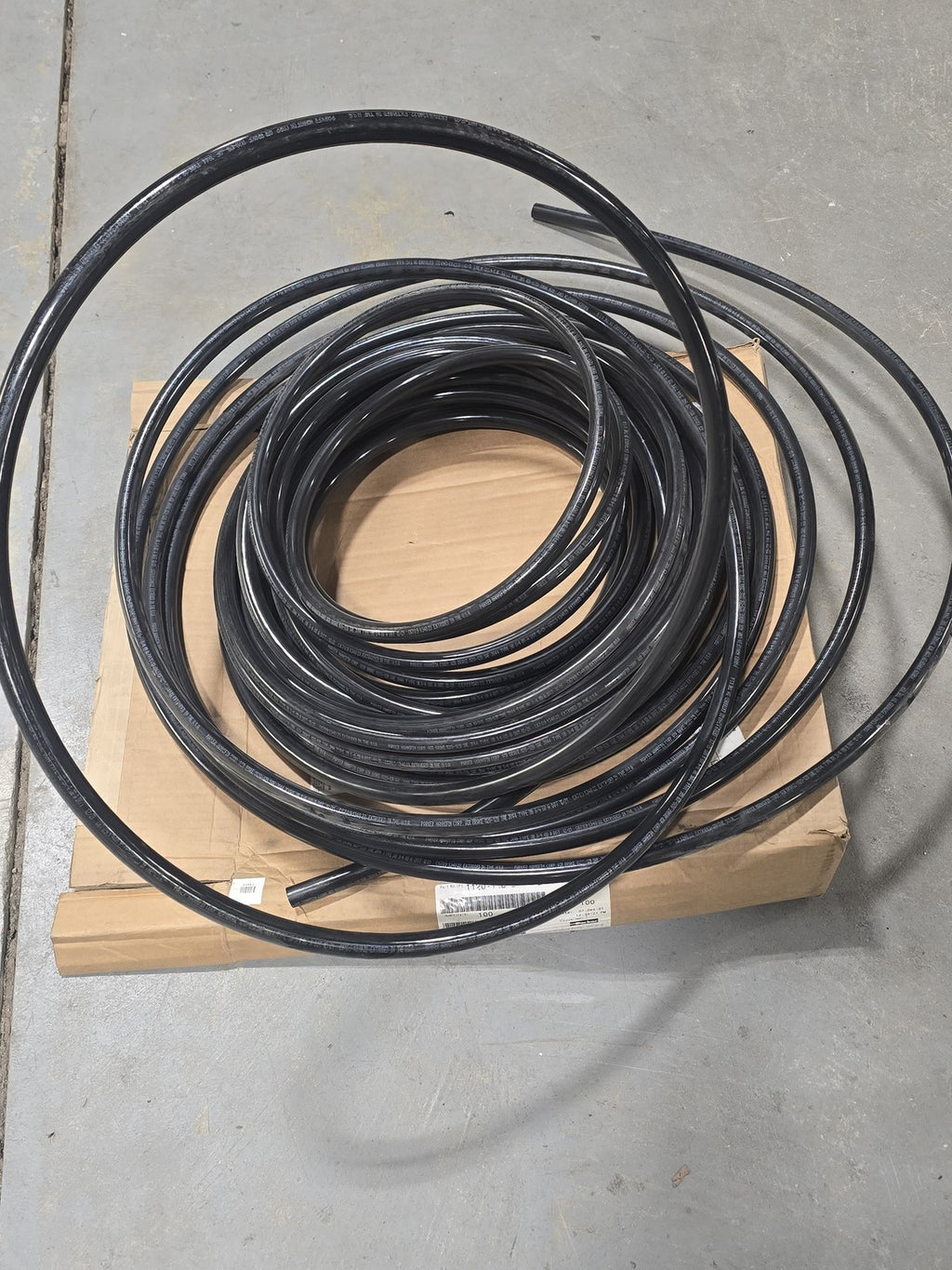 Parker Parflex 1120-12B-BLK-100 Air Brake Tubing 3/4" OD .092" Wall Black 100 ft
