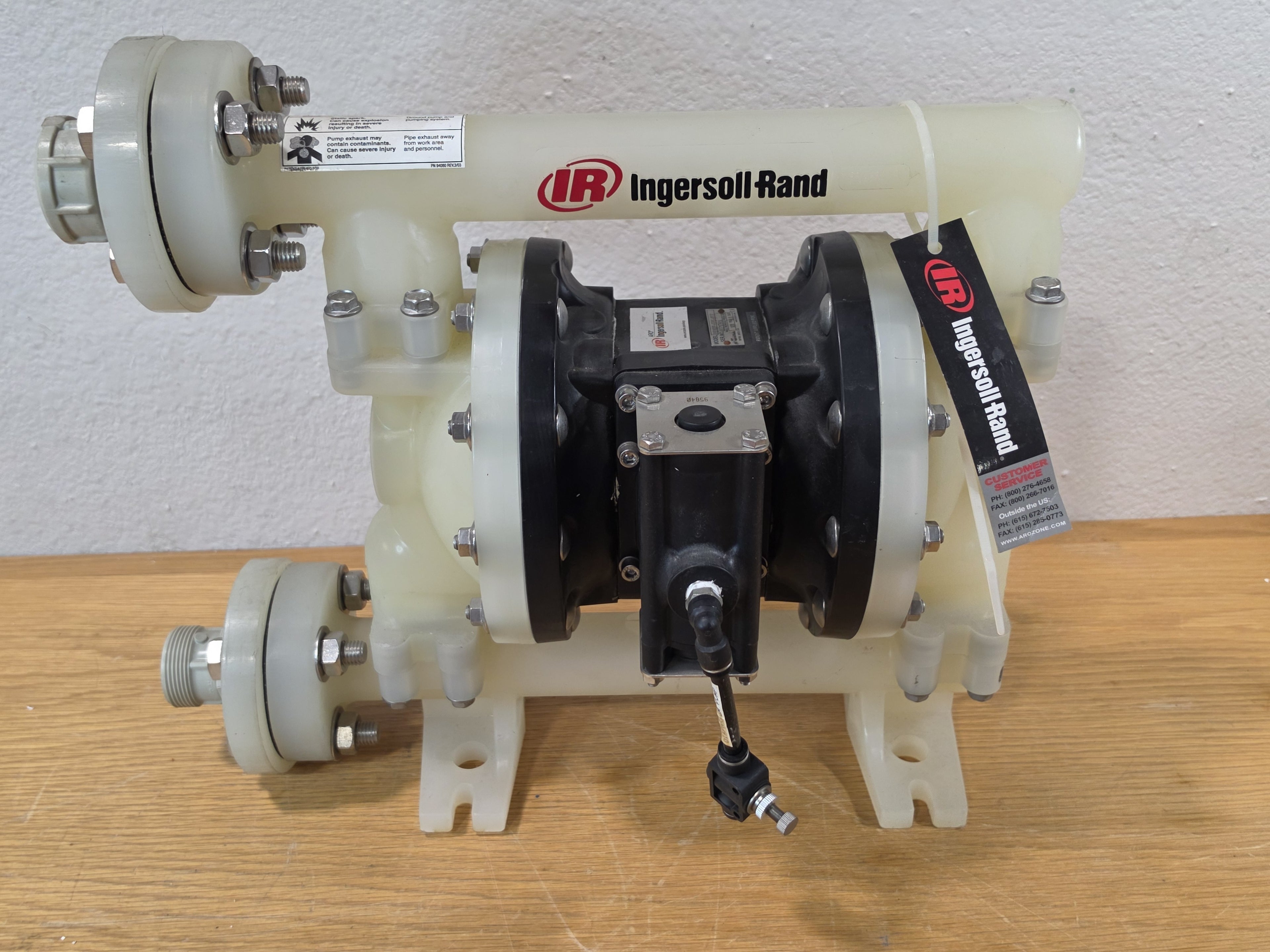 Ingersoll Rand ARO PD10P-FPS-PTT 1" Air Operated Double Diaphragm Pump 120 PSI NEW