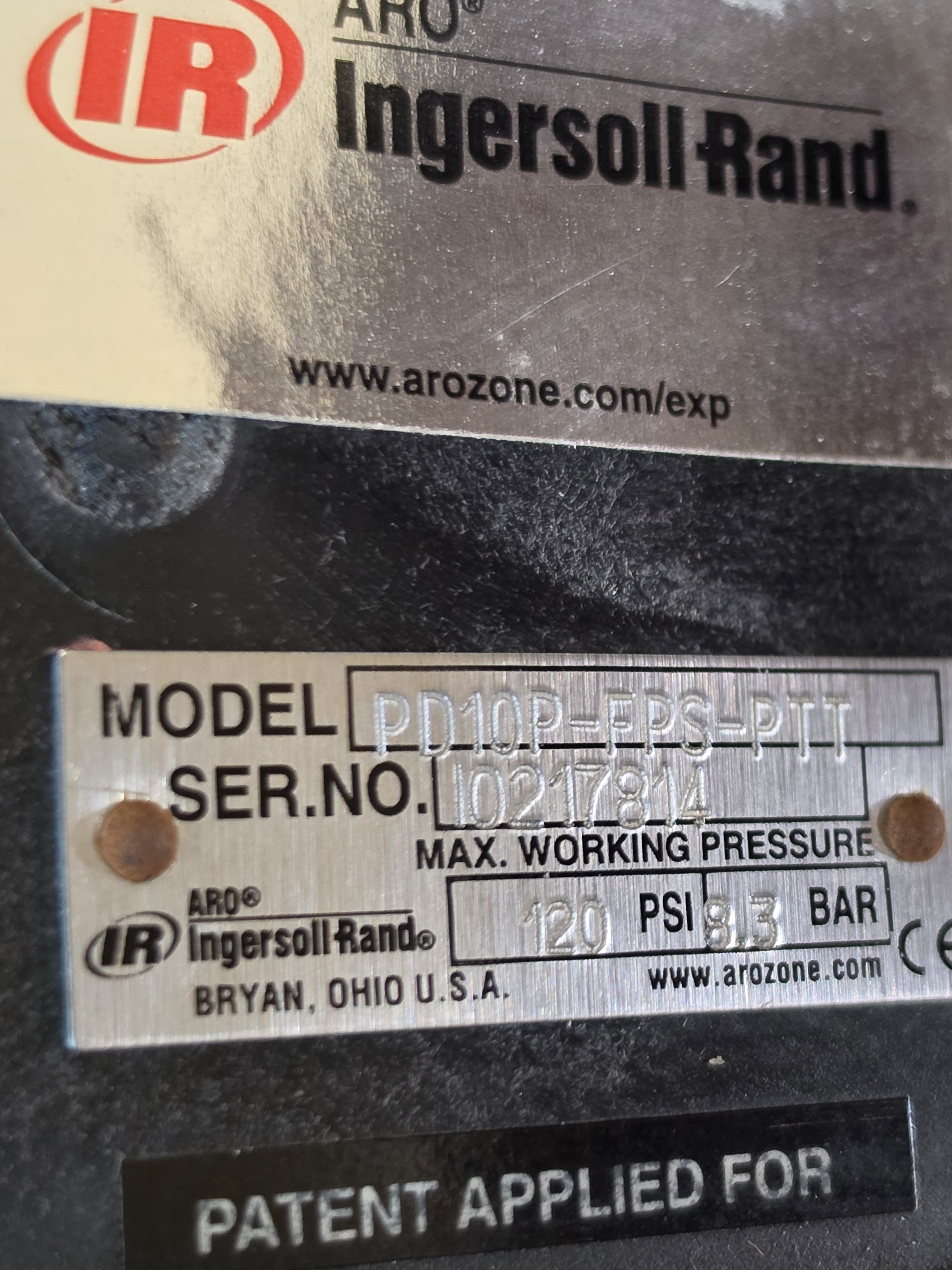 Ingersoll Rand ARO PD10P-FPS-PTT 1" Air Operated Double Diaphragm Pump 120 PSI NEW