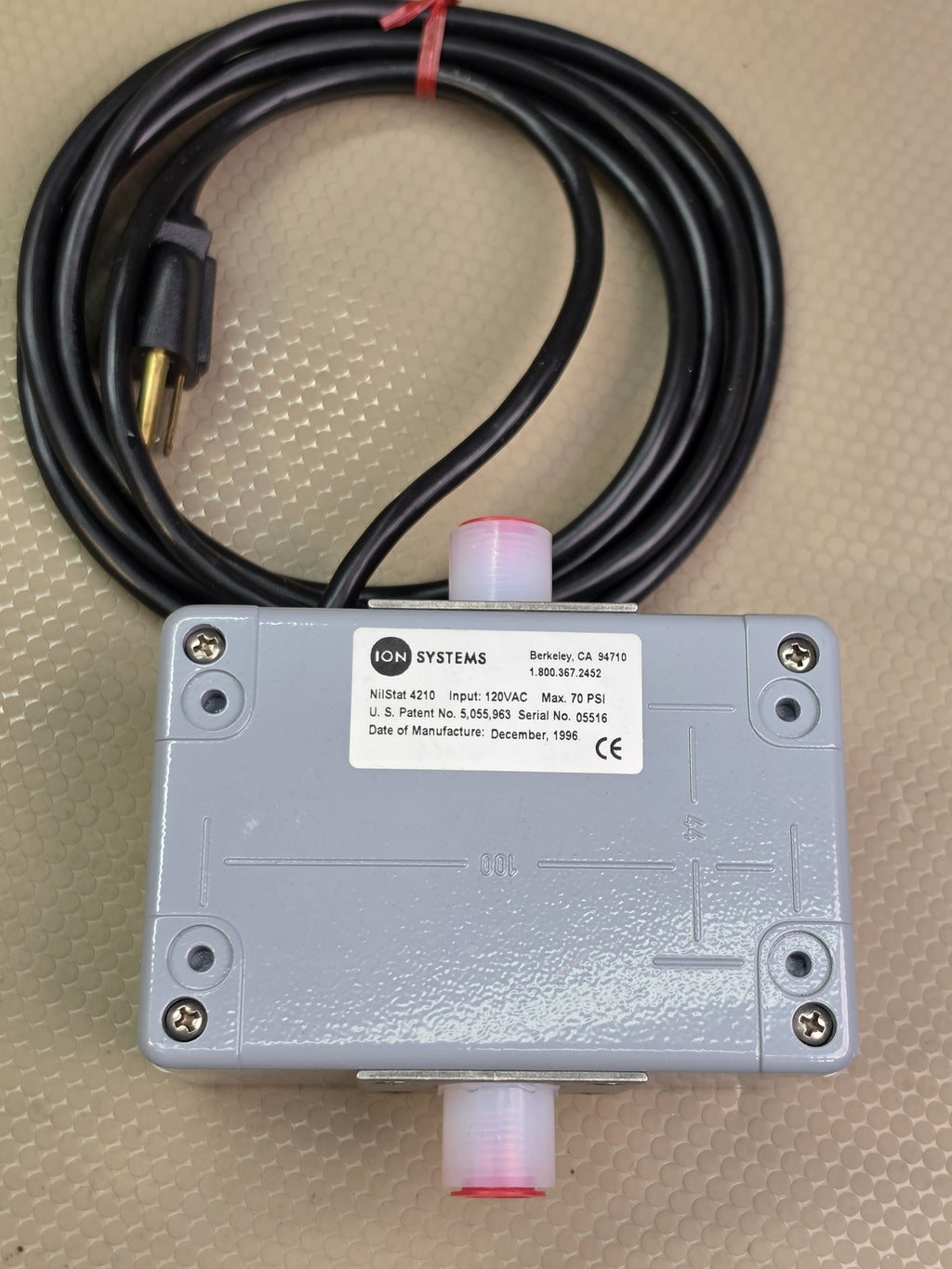 ION SYSTEMS NilStat 4210 Air Nitrogen Ionizer IsoStat Technology 120VAC 70 PSI NEW