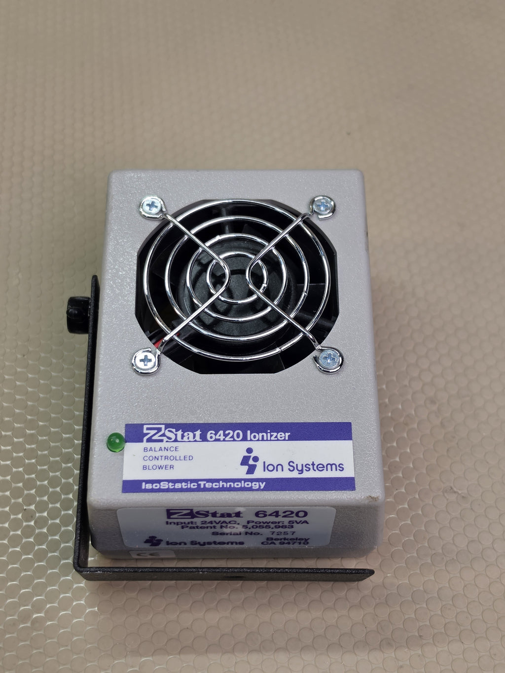 Ion Systems ZStat 6420 Ionizer Blower 24VAC 5VA NEW