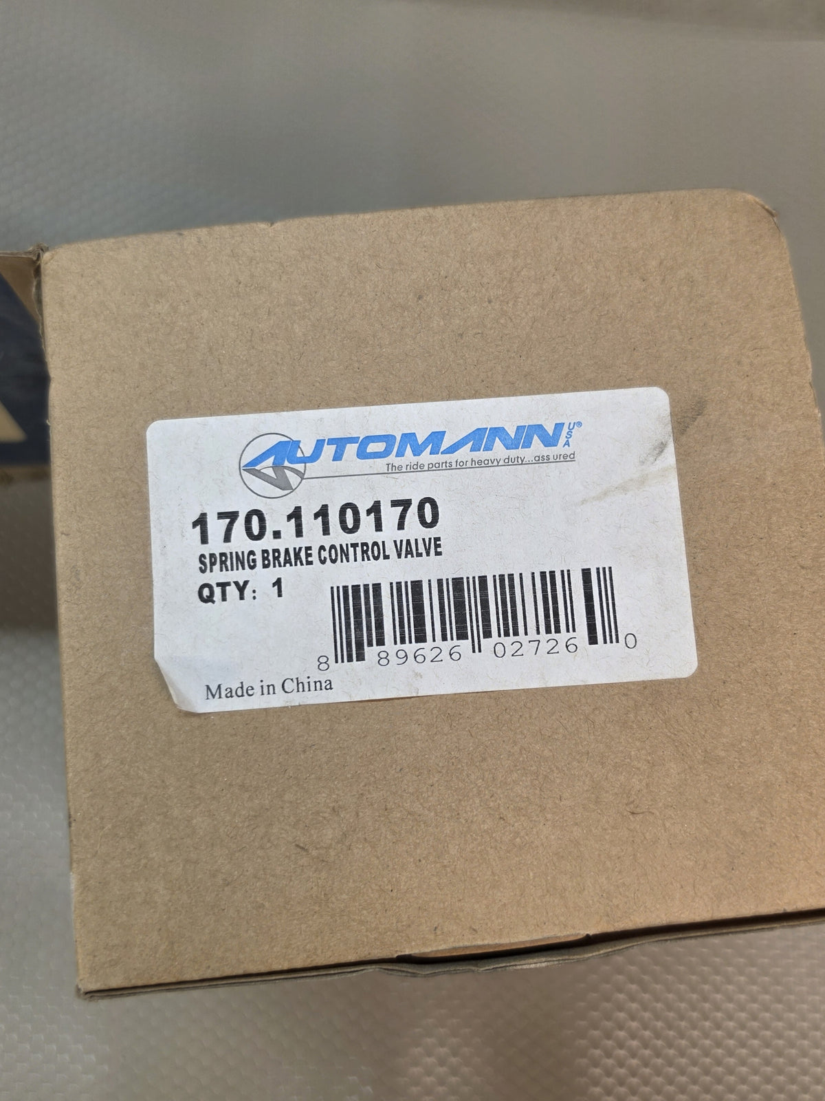Automann 170.110170 Spring Brake Control Valve Heavy Duty Truck Air Brake