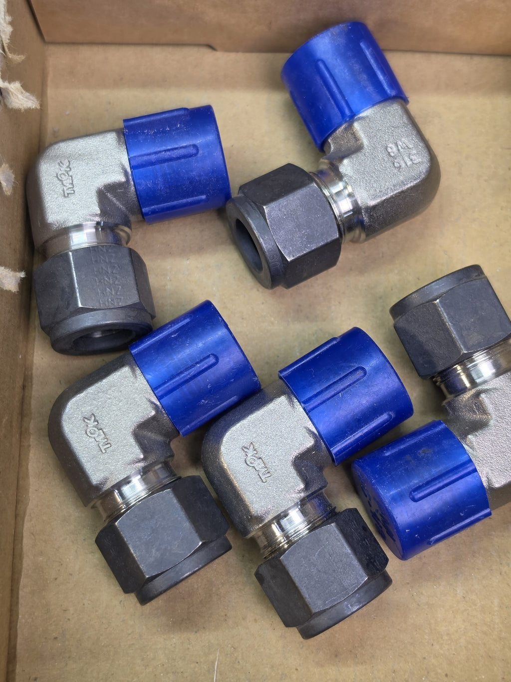 Tylok SS-8-DELU-8 316 SS 1/2" Tube 90° Union Elbow Compression Fitting *Lot of 5