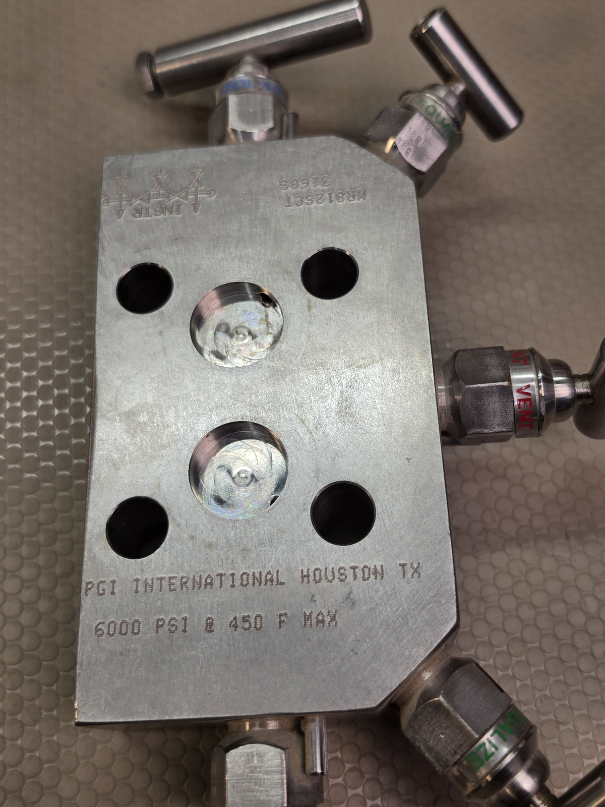 PGI International 105S130W SS 5-Valve Instrument Manifold 6000 PSI 450F