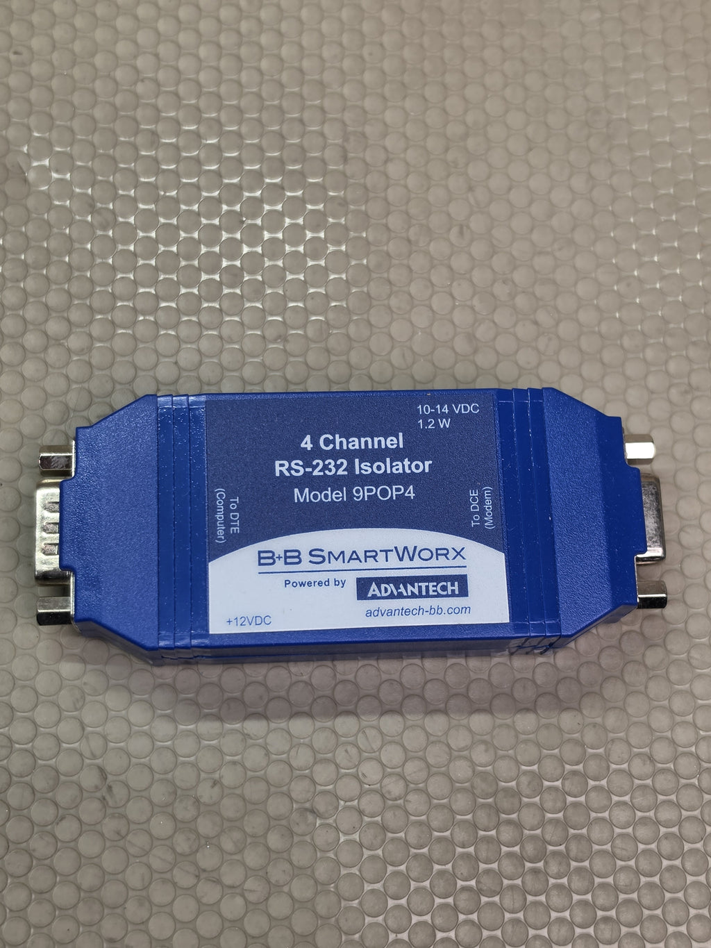 B+B SmartWorx Advantech BB-9POP4 9POP4 RS-232 Optical Isolator 4-Ch DB9 12VDC