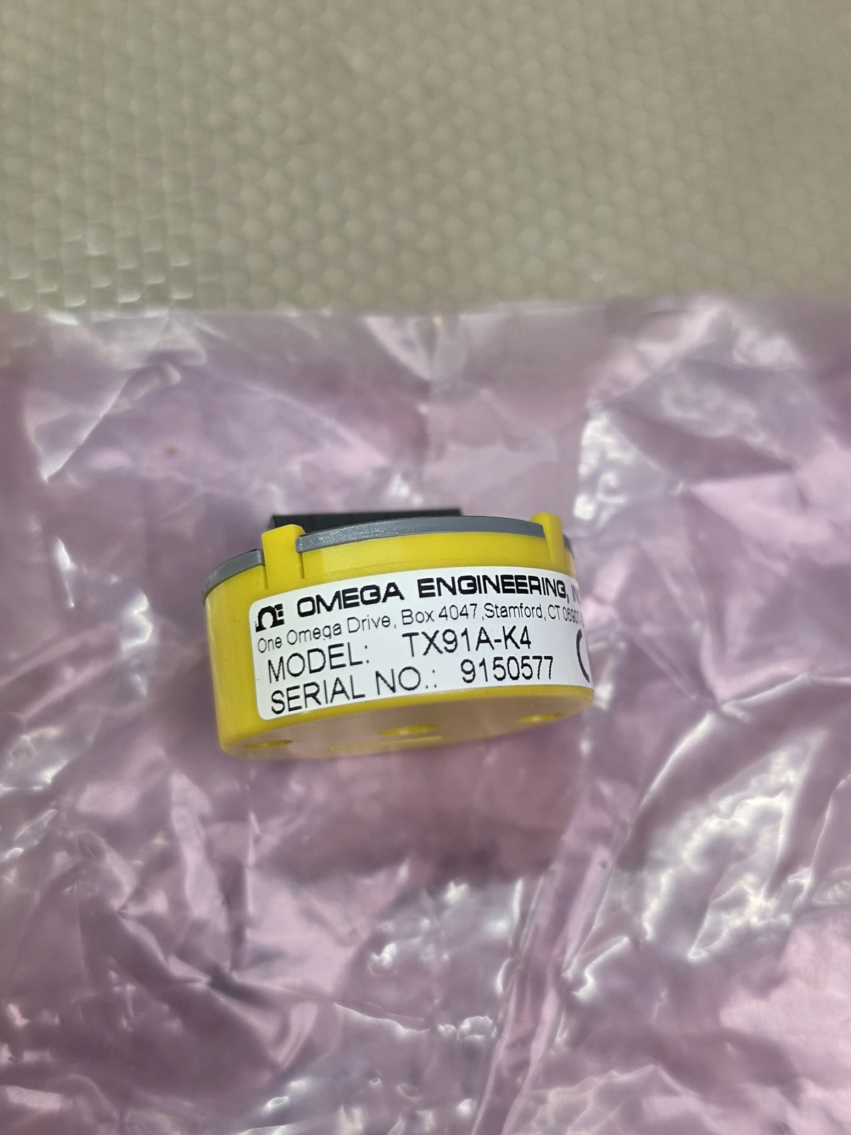 Omega TX91A-K4 Type K Thermocouple Temp Transmitter 0-500F 4-20mA