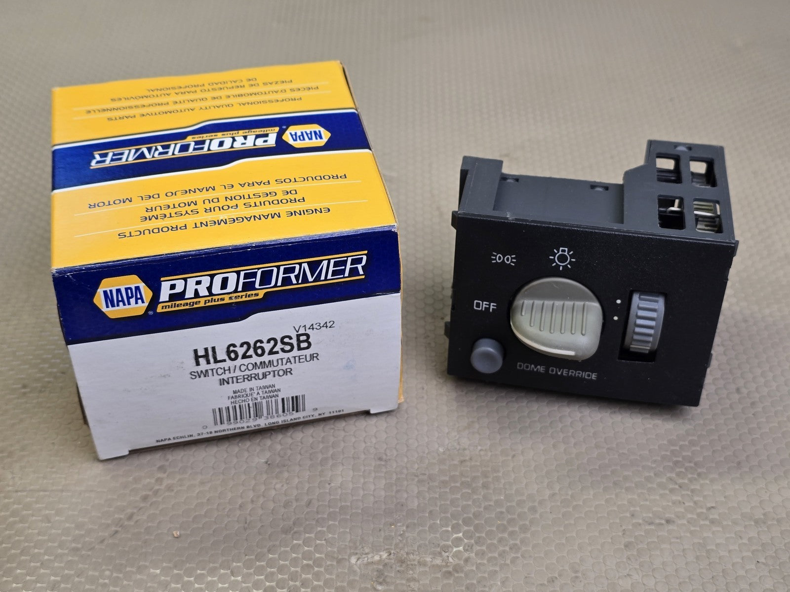 NAPA HL6262SB Headlight Dimmer Dome Override Switch Assembly New