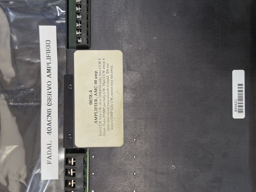 ADVANCED MOTION CONTROLS 0038-4 FADAL 40ACNB AMC Servo Amplifier