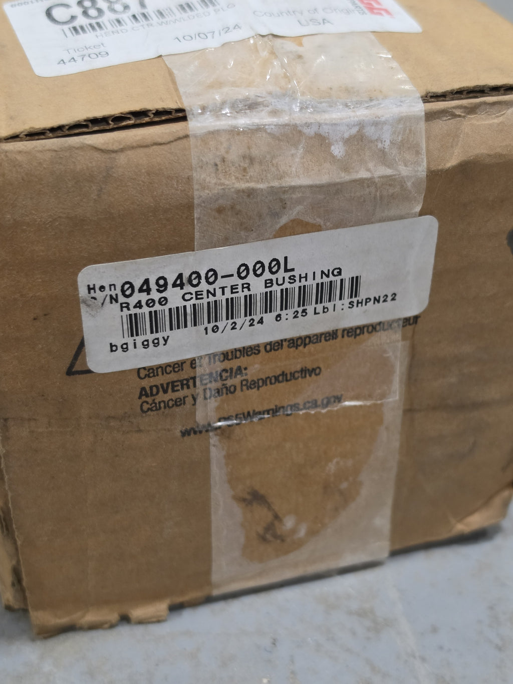 Hendrickson 49400-000L Rubber Center Bushing 400 Series Rear Suspension Equalizi