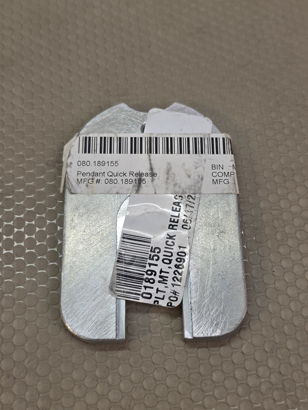 McNeilus 0189155 080.189155 GameBoy Pendant Quick Release Mount Plate Mixer -NEW