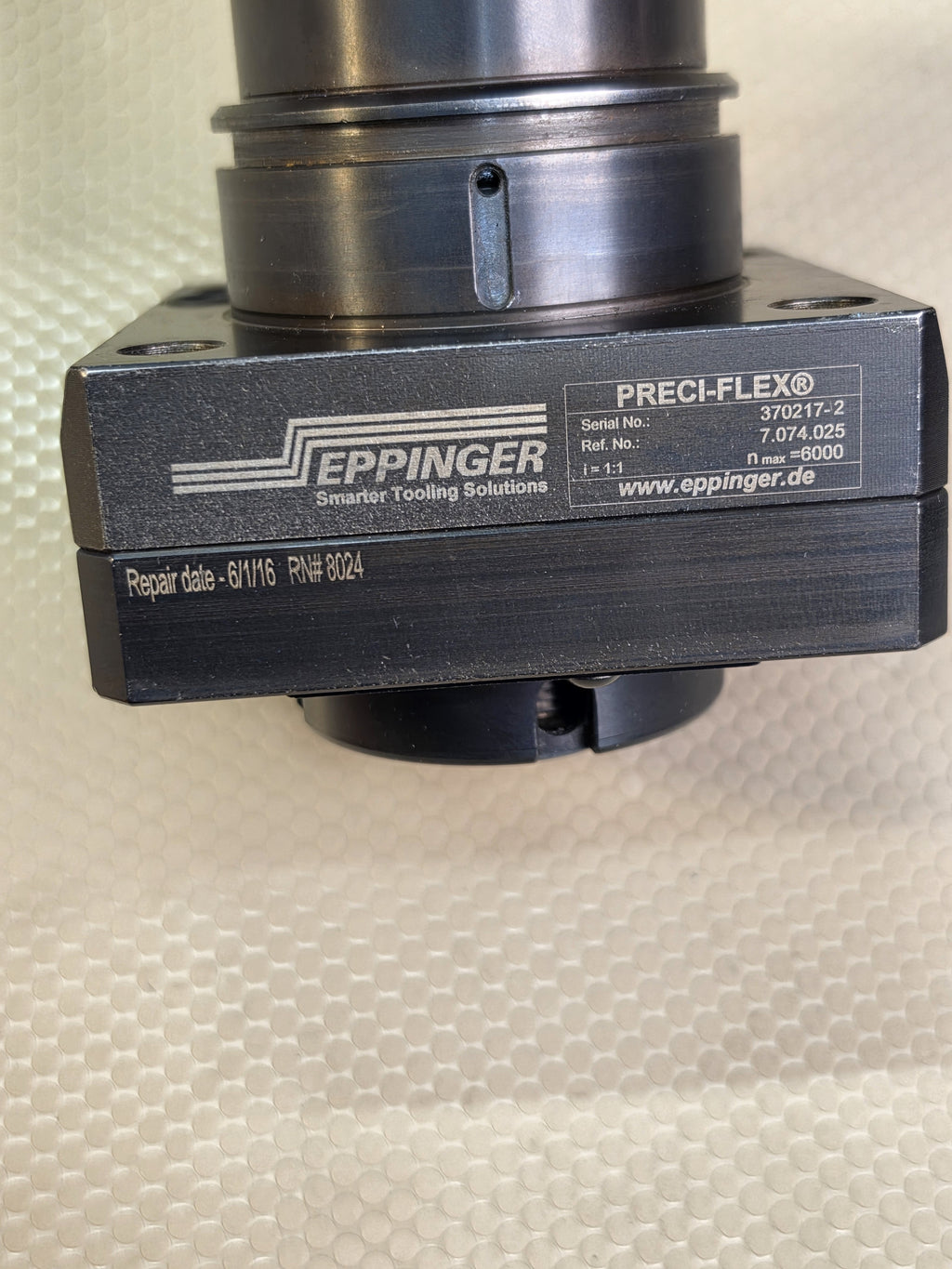 EPPINGER 7.074.025 PRECI-FLEX Live Tool Holder Spindle Unit n max 6000 i 1:1 CNC Lathe