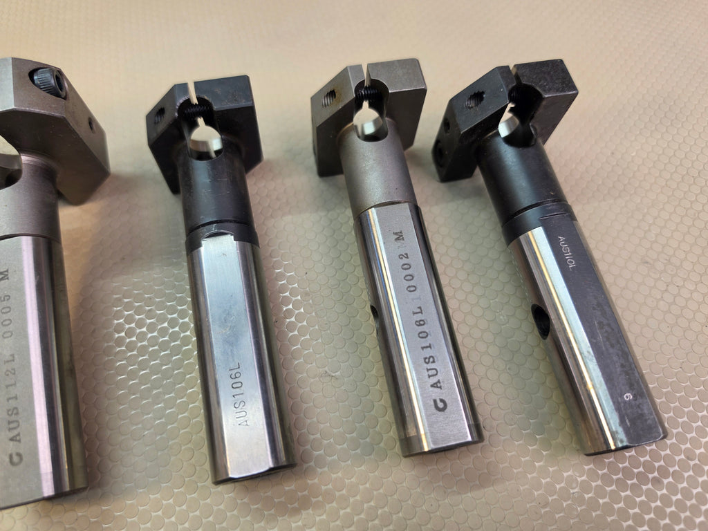 Citizen Cincom Swiss CNC Tooling - Lot of 6 OEM Static Die Sleeves / Holders AUS112L Boring