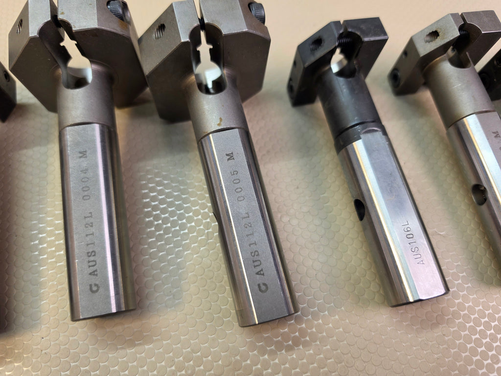 Citizen Cincom Swiss CNC Tooling - Lot of 6 OEM Static Die Sleeves / Holders AUS112L Boring