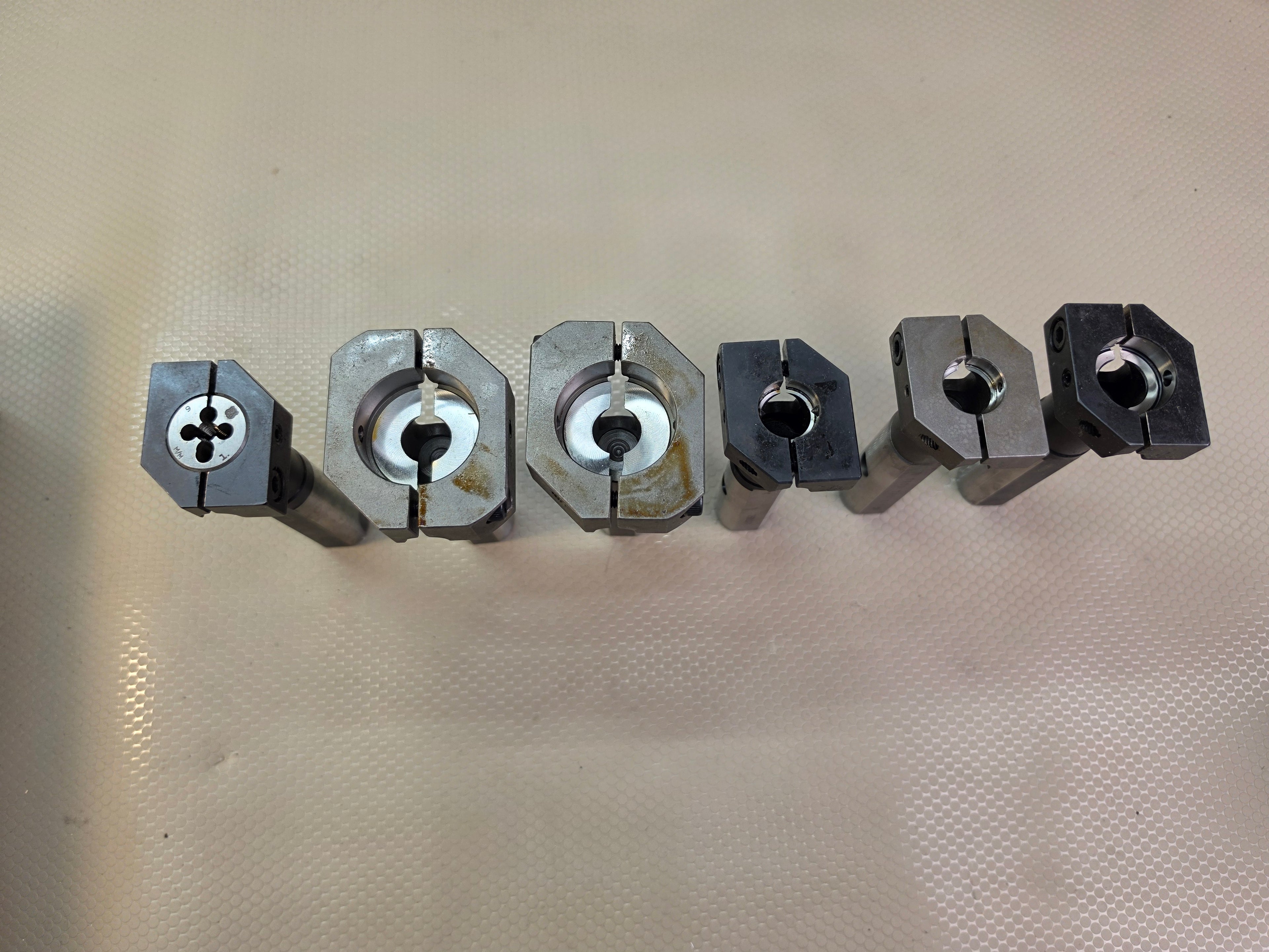 Citizen Cincom Swiss CNC Tooling - Lot of 6 OEM Static Die Sleeves / Holders AUS112L Boring
