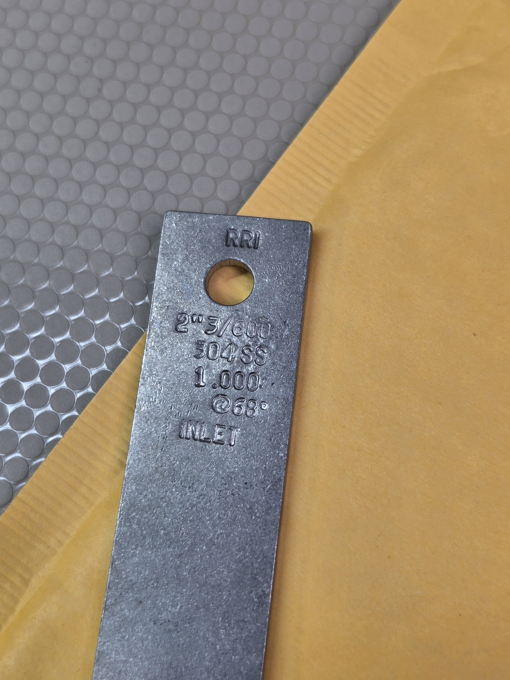 RRI Paddle Orifice Plate 2in 300/600# 304SS 1.000 Bore - NEW