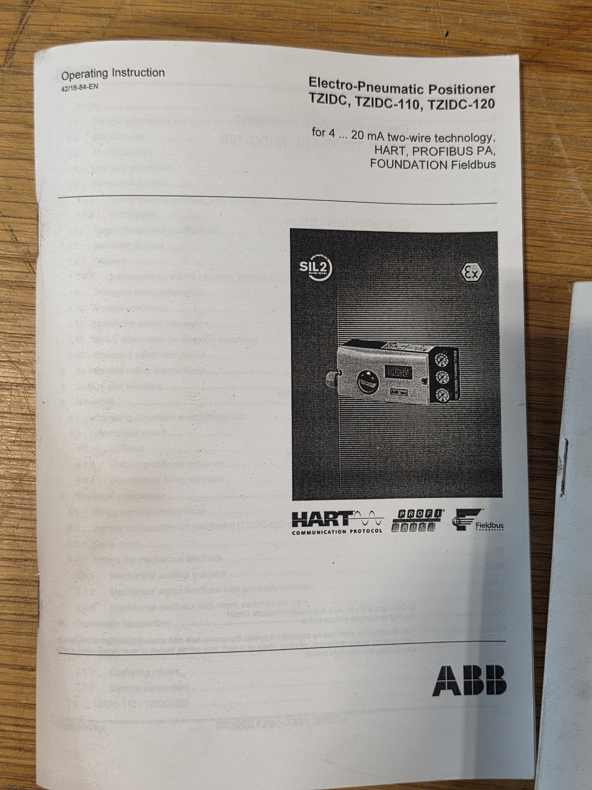 ABB TZIDC V18345-2022521001 Valve Positioner Double Acting Analog FB - NEW