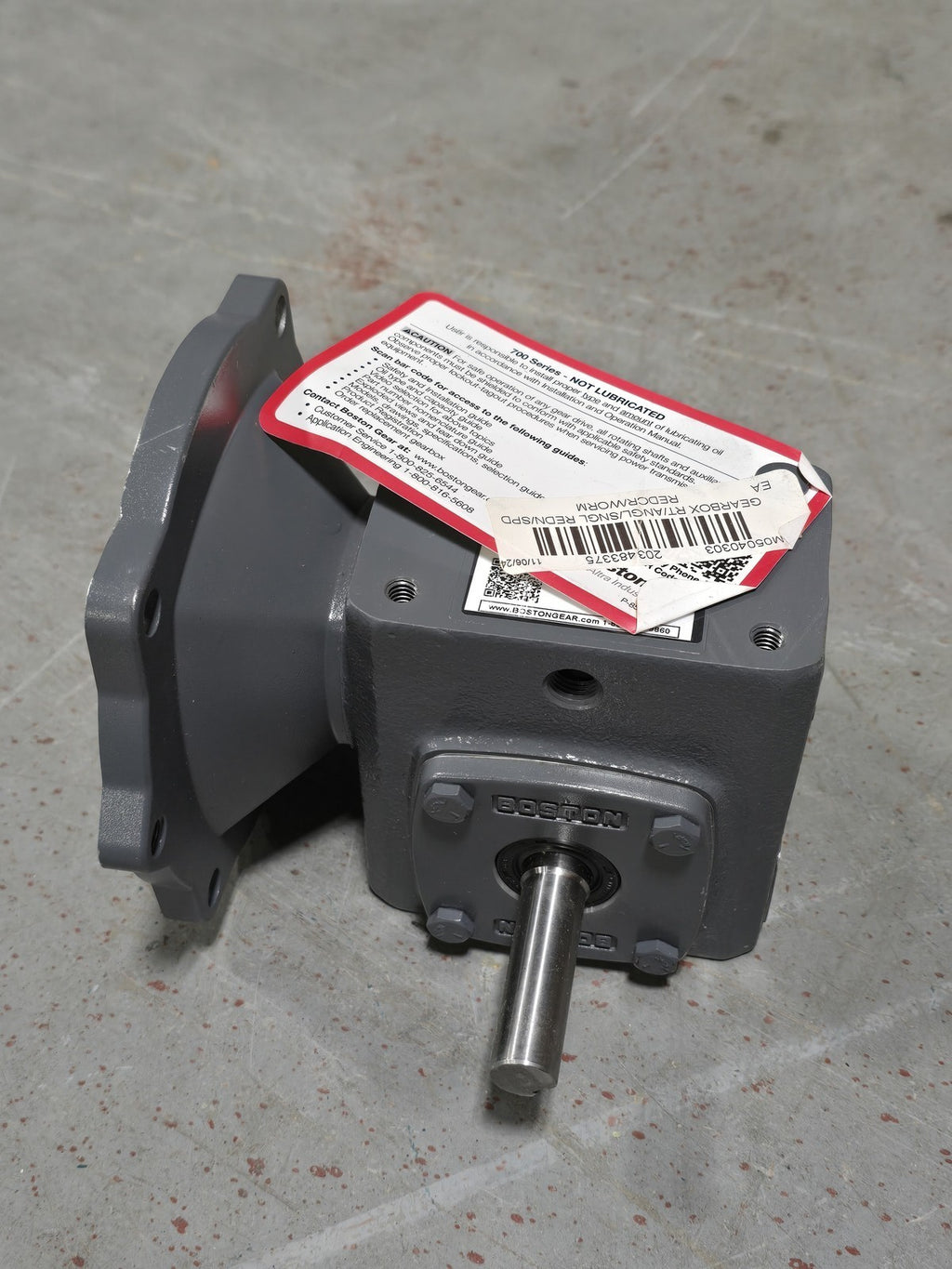 Boston Gear F713-5-B5-H 700 Series Worm Gear Speed Reducer 5:1 Ratio 56C