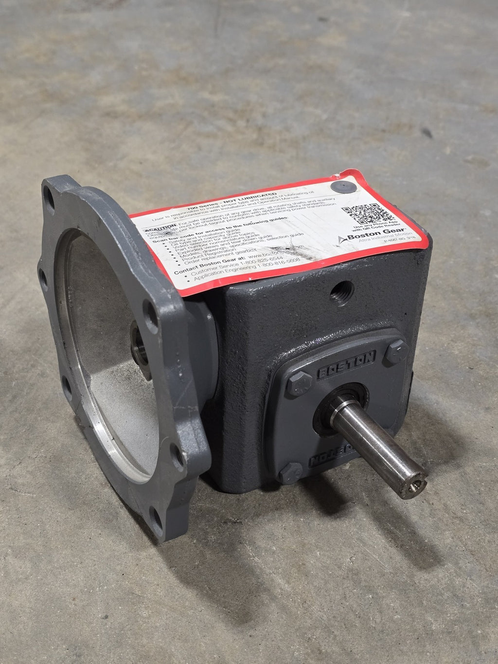Boston Gear F713-5-B5-H 700 Series Worm Gear Speed Reducer 5:1 Ratio 1.39HP 56C