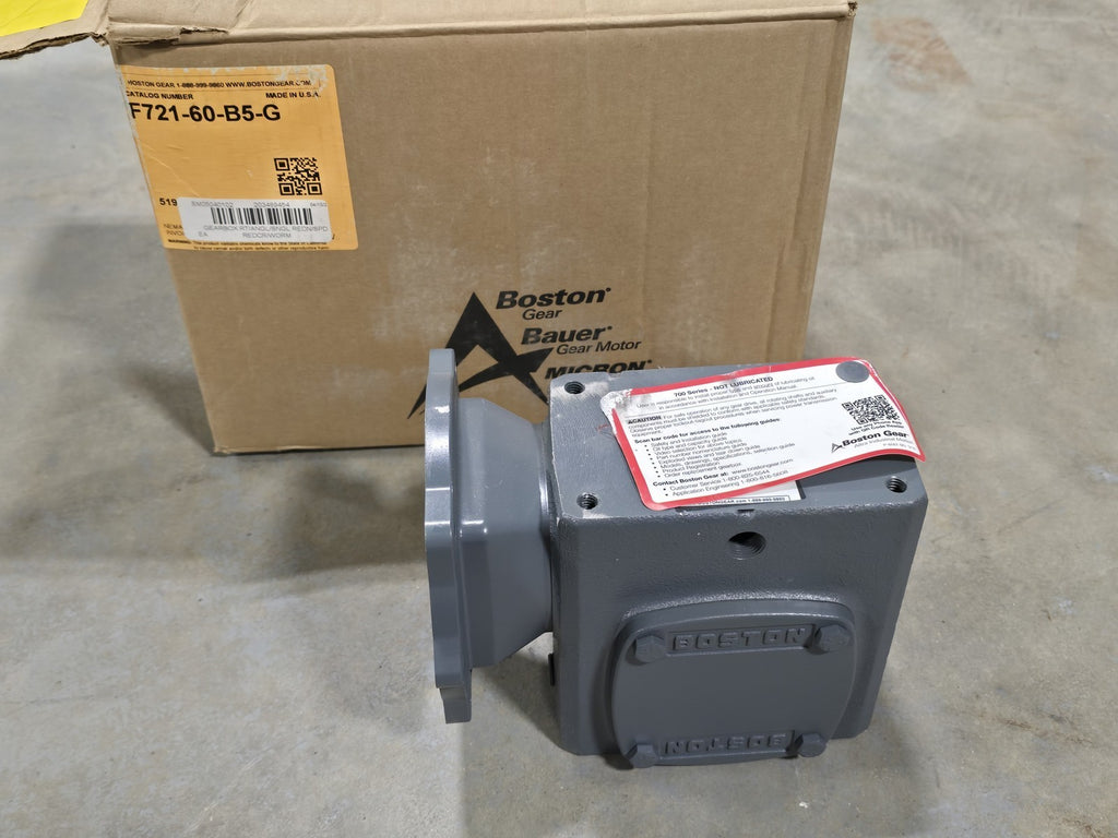Boston Gear F721-60-B5-G 700 Series Worm Gear Speed Reducer 60:1 56C C-Face