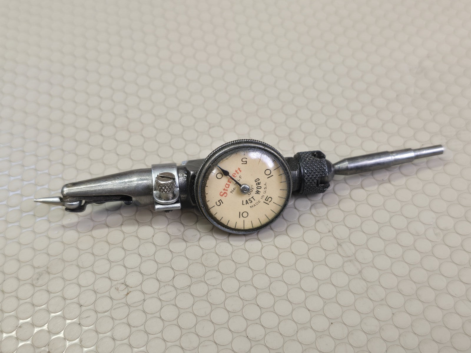 Starrett 711F Last Word Dial Test Indicator .001" Machinist Gauge Tool