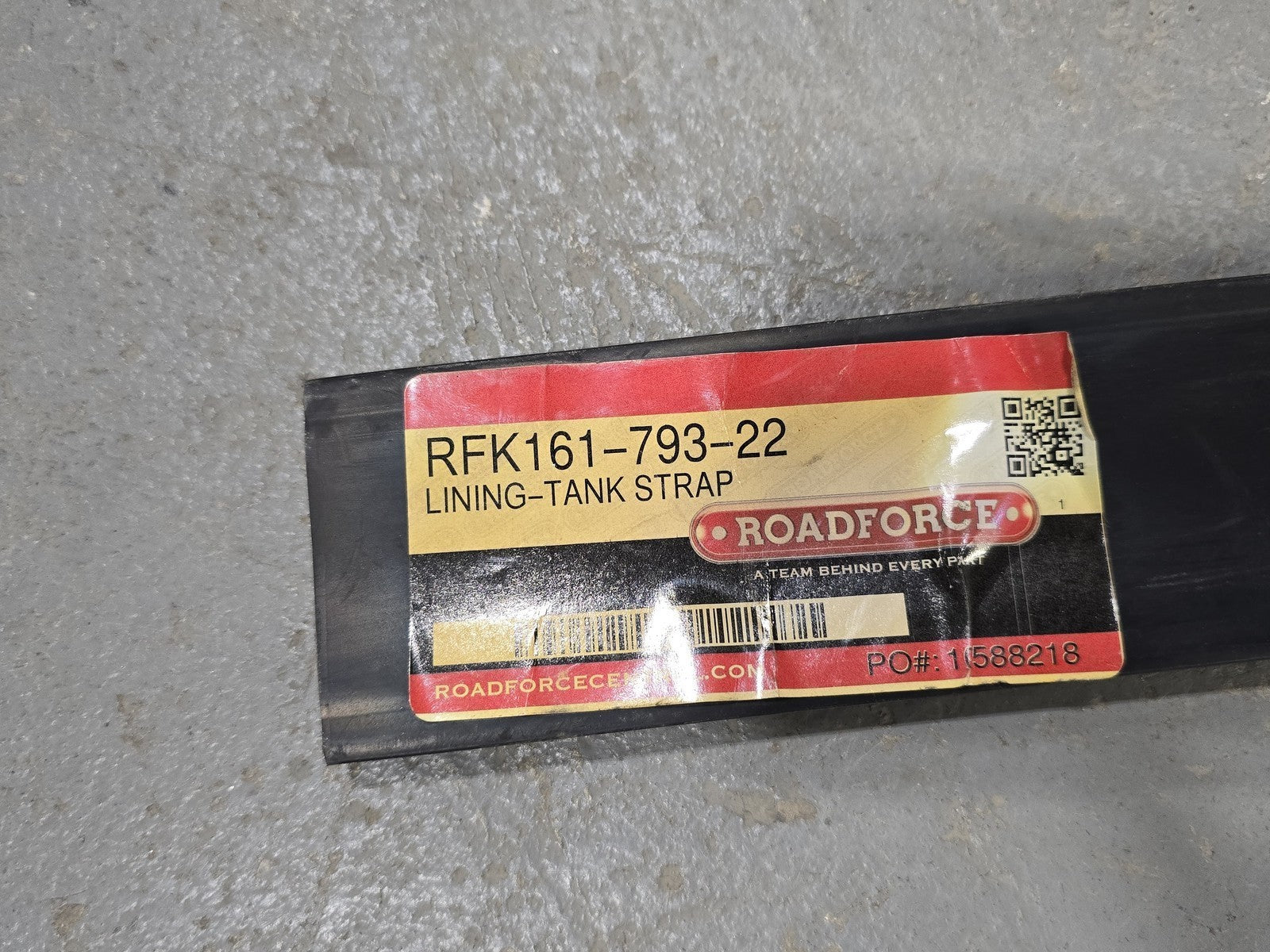 Roadforce RFK161-793-22 Fuel Tank Strap Lining Kenworth K161-793-22 Truck