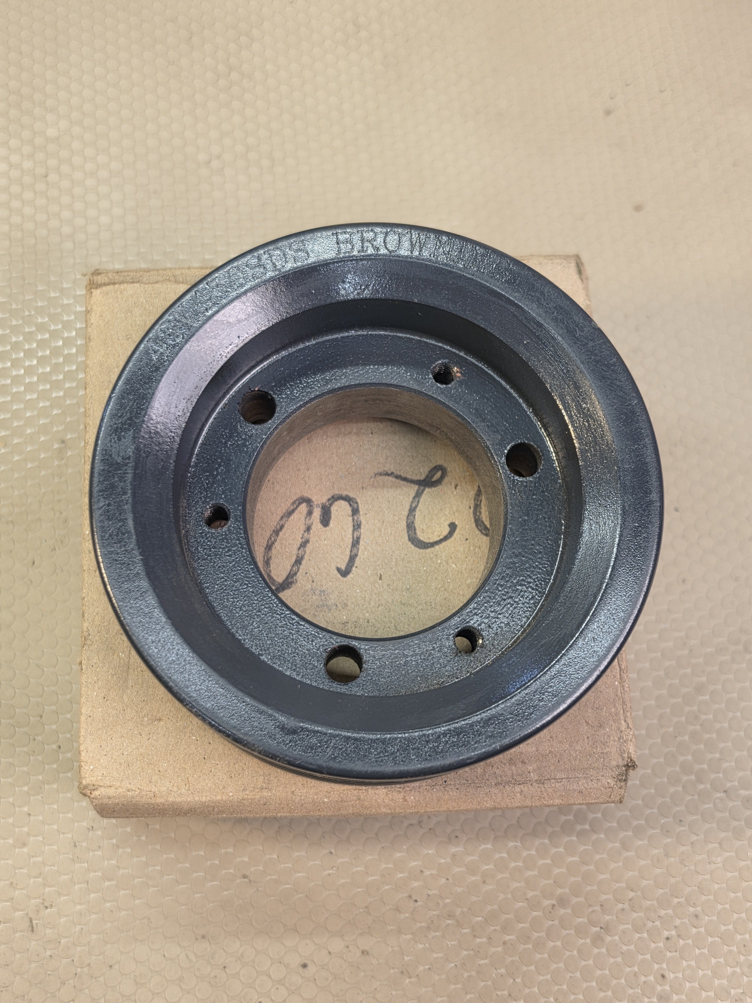 Browning 43V450SDS 4-Groove 3V-Section Cast Iron V-Belt Sheave Pulley 4.5" OD