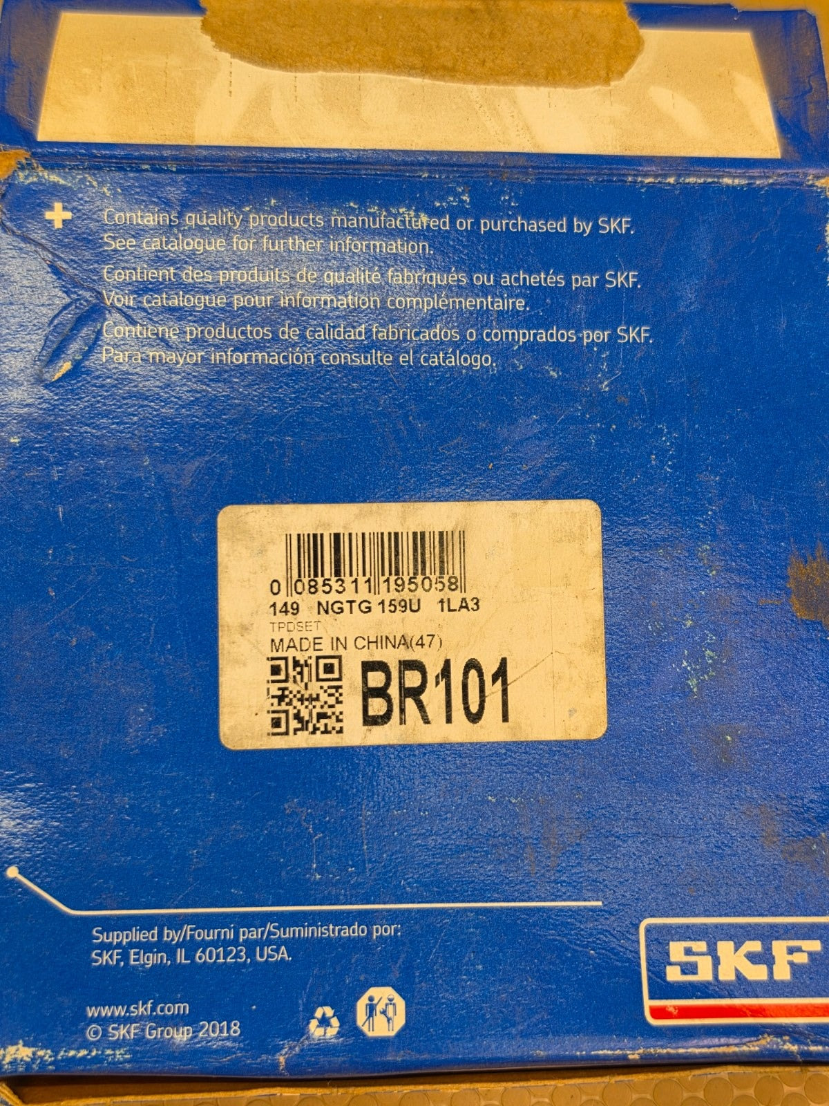 SKF BR101 Tapered Roller Wheel Bearing Set