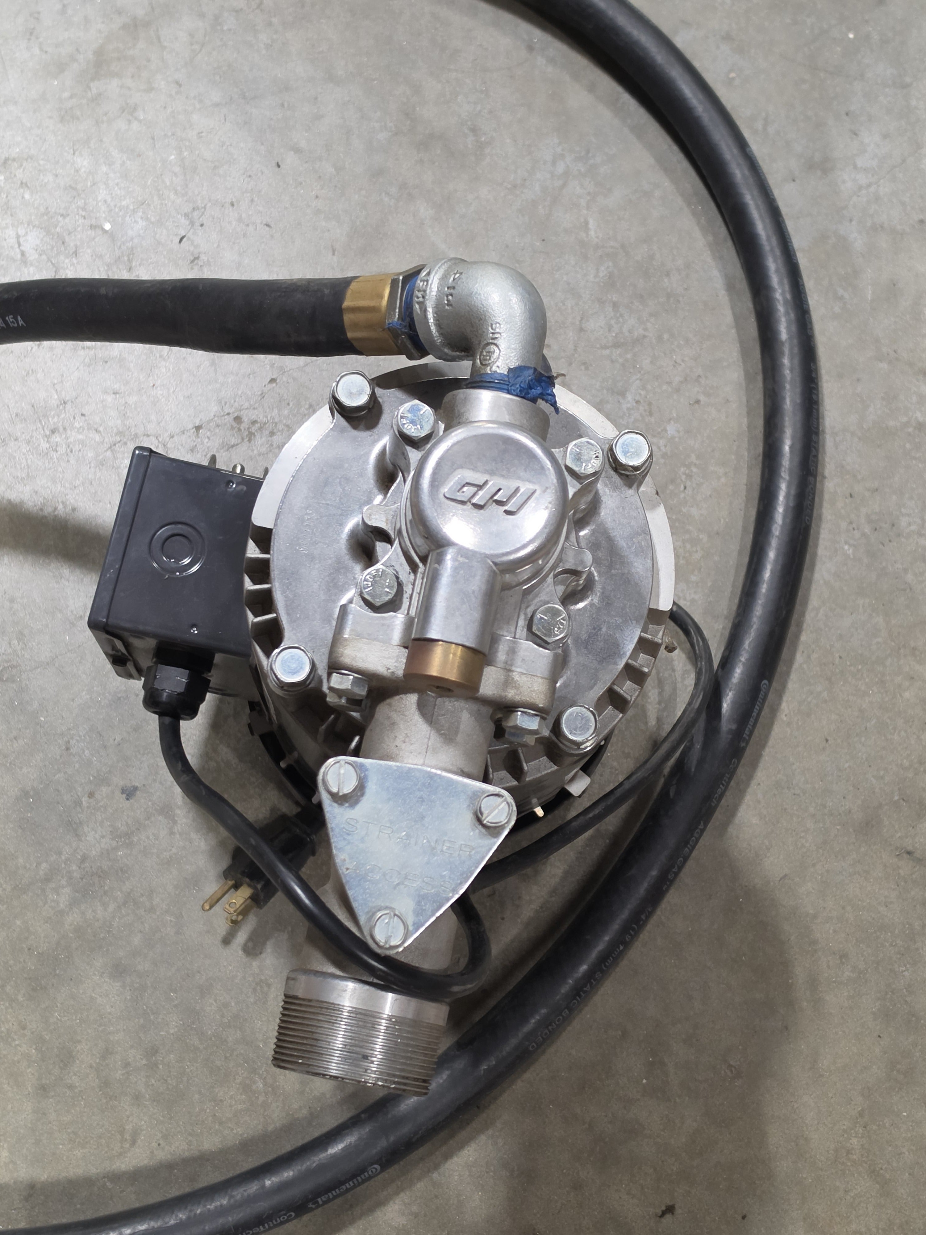 GPI L5132 Oil Transfer Pump 50 PSI Max w/ Hose & Nozzle Made in USA
