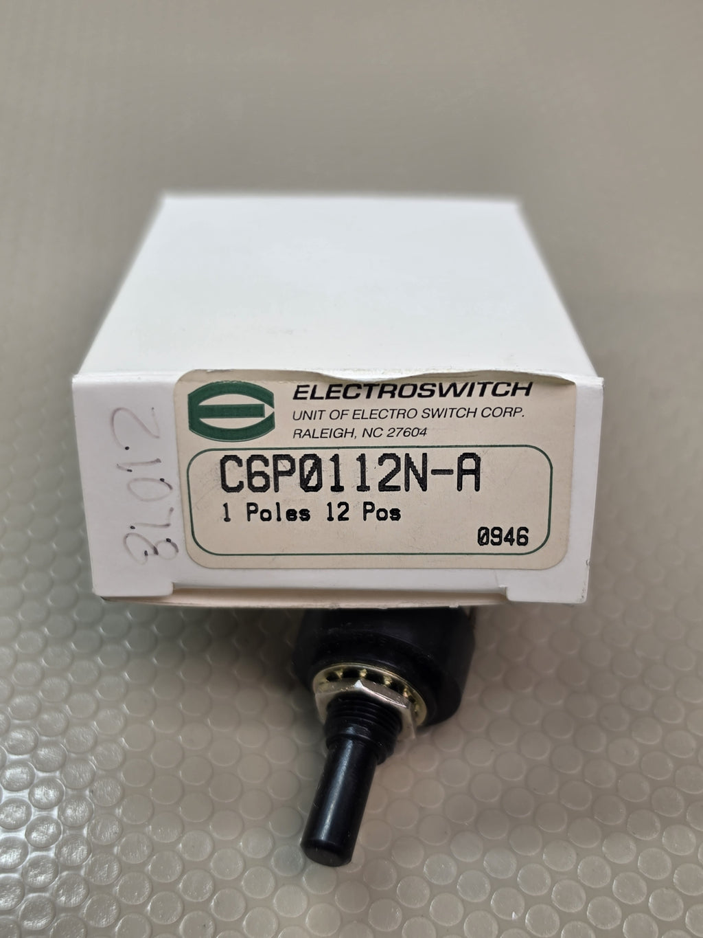 Electroswitch C6P0112N-A 1 Pole 12 Pos Rotary Switch 1A 125V