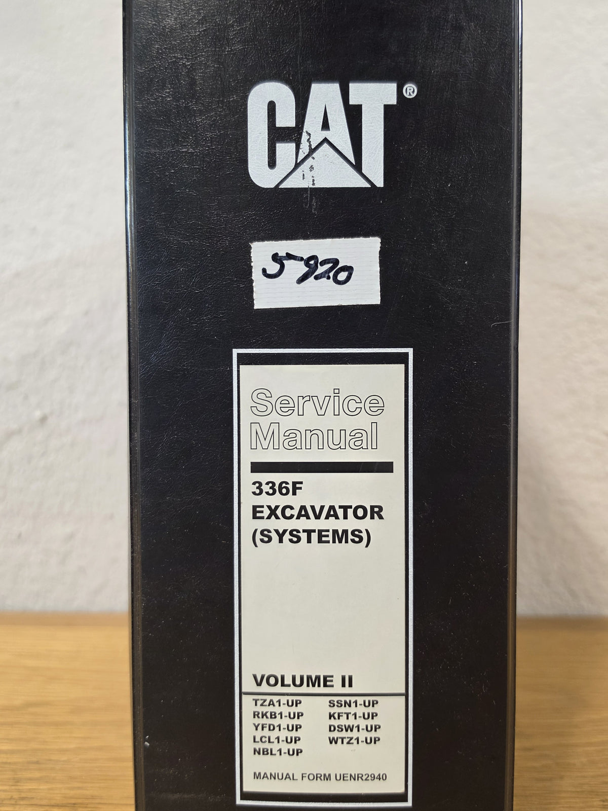 CAT 336F Excavator Systems Service Manual Vol II TZA RKB YFD LCL NBL UENR2940