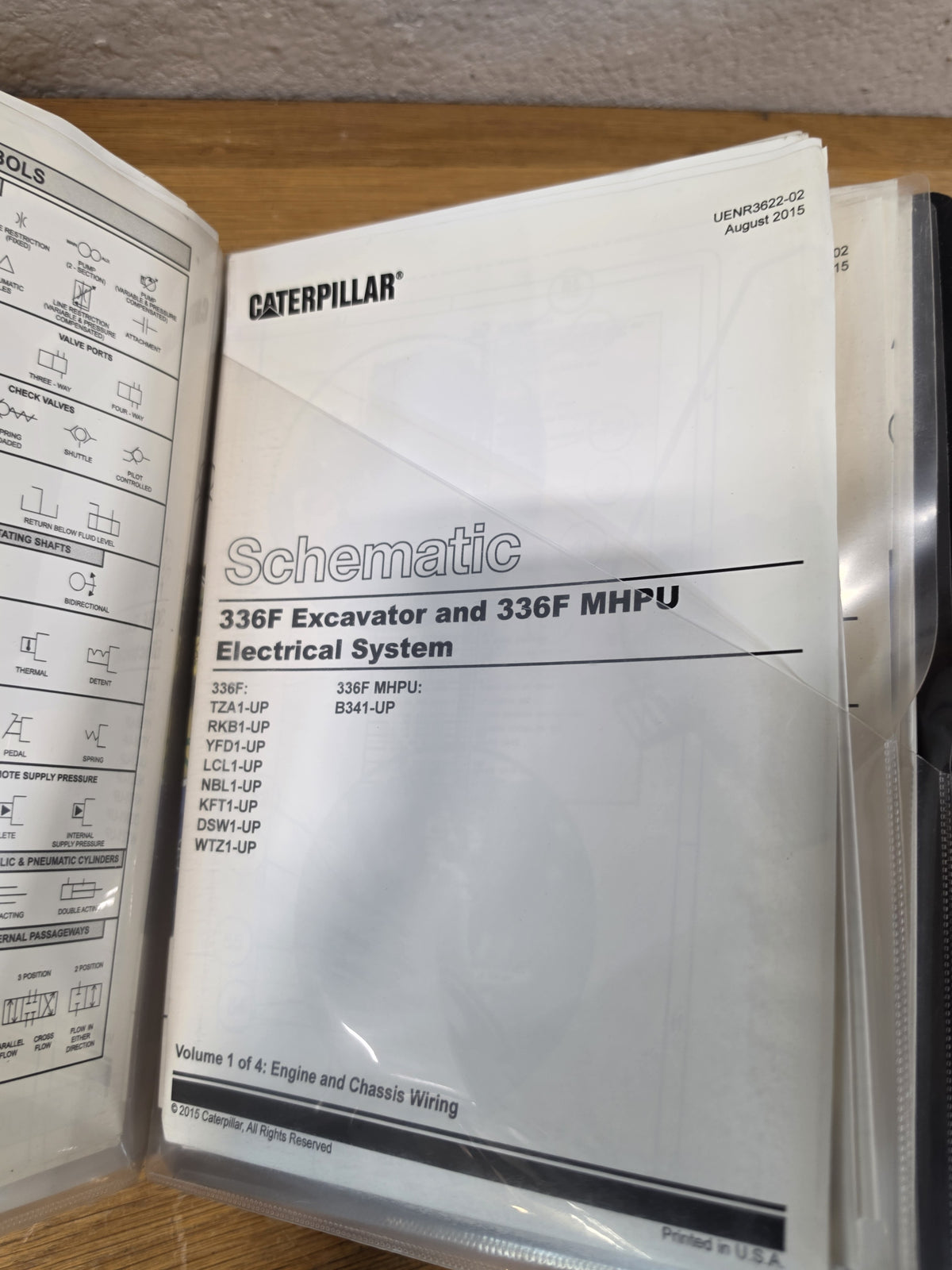 Caterpillar CAT 336F Excavator Service Manual Vol I UENR2940 W/ FULL Schematics