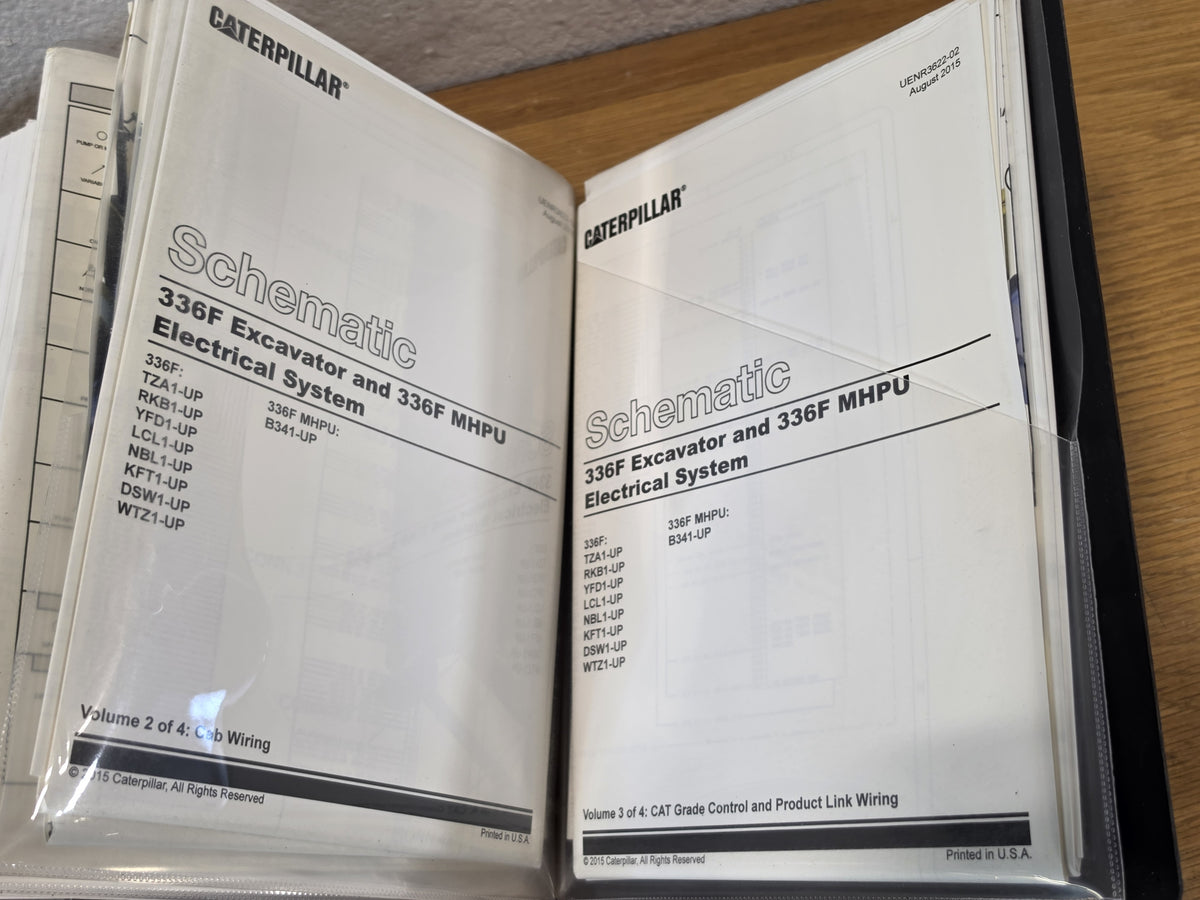 Caterpillar CAT 336F Excavator Service Manual Vol I UENR2940 W/ FULL Schematics