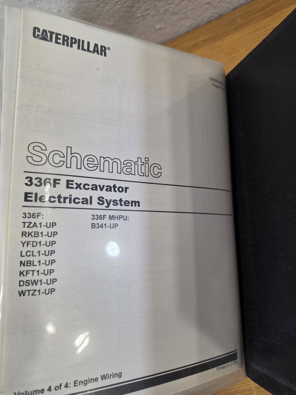 Caterpillar CAT 336F Excavator Service Manual Vol I UENR2940 W/ FULL Schematics