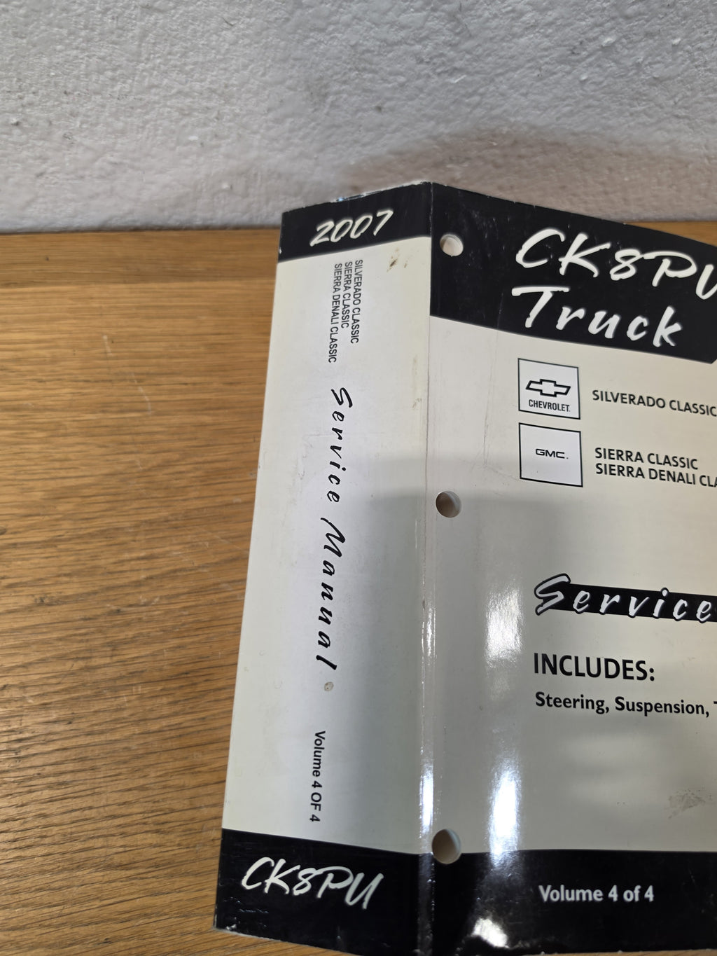 2007 GM  Silverado Sierra Classic Service Manual Vol 4 GMT/07-CK8PU-4