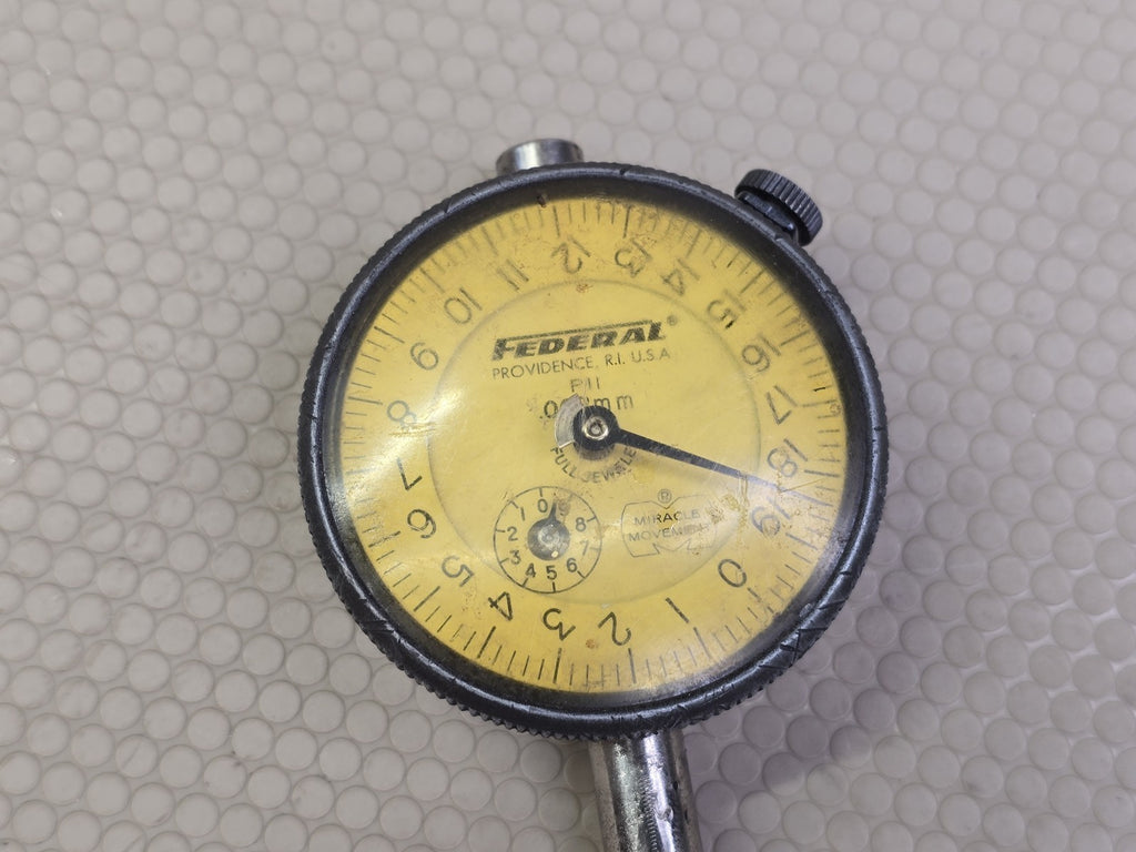Federal F11 Dial Indicator Gauge .002mm Full Jeweled Miracle Movement USA