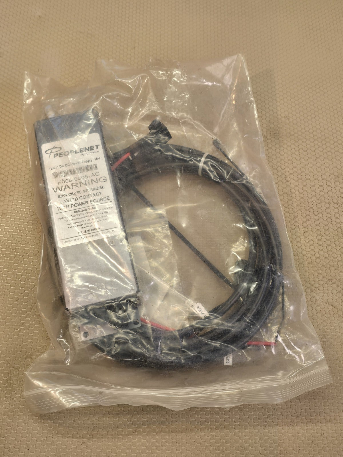 PeopleNet E006-0505-AC Tablet DC-DC Power Supply 19V Converter