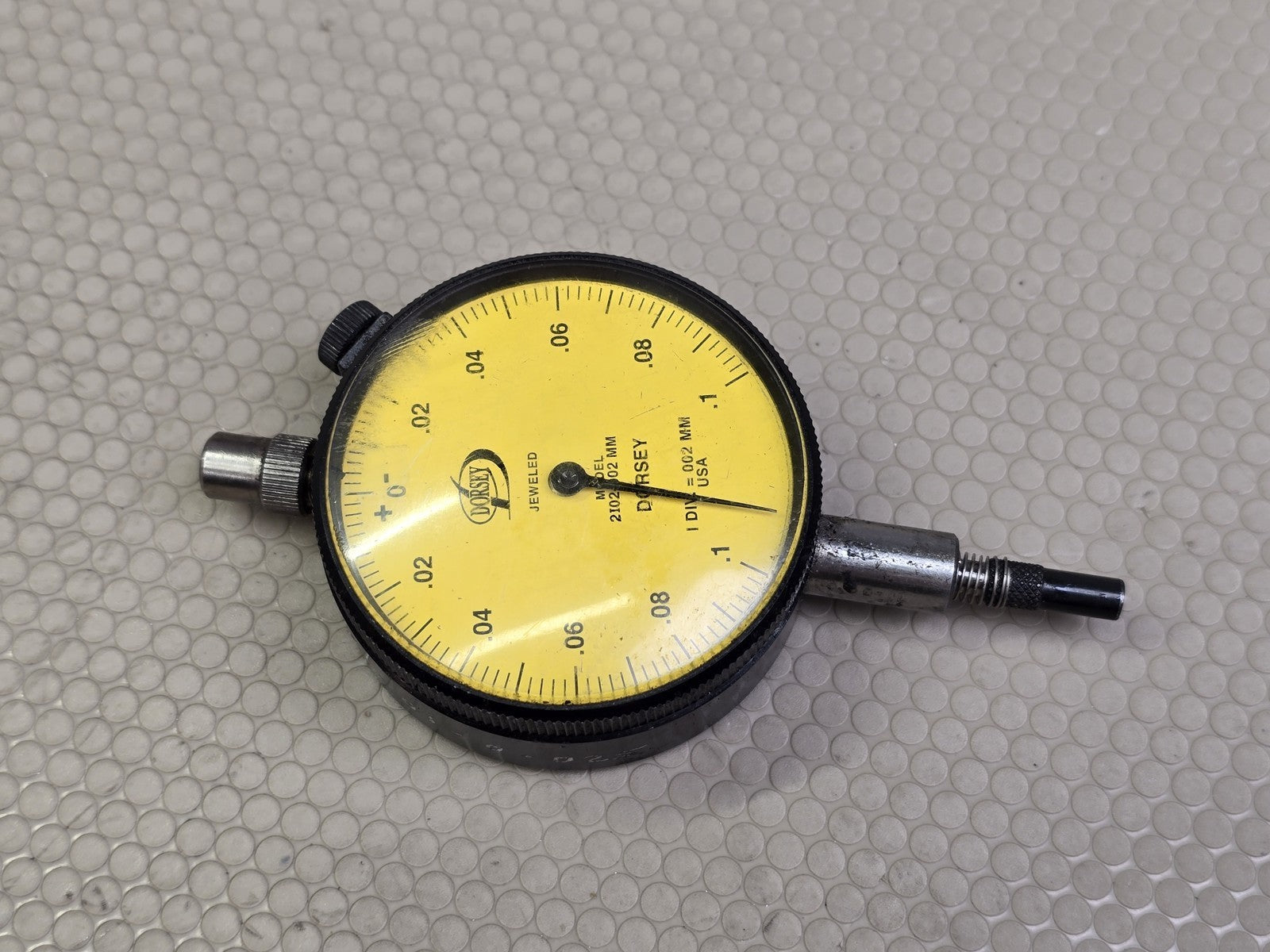 Dorsey 2I02-002mm Jeweled Jam Proof Dial Indicator 0.002mm for Dial Bore Gage