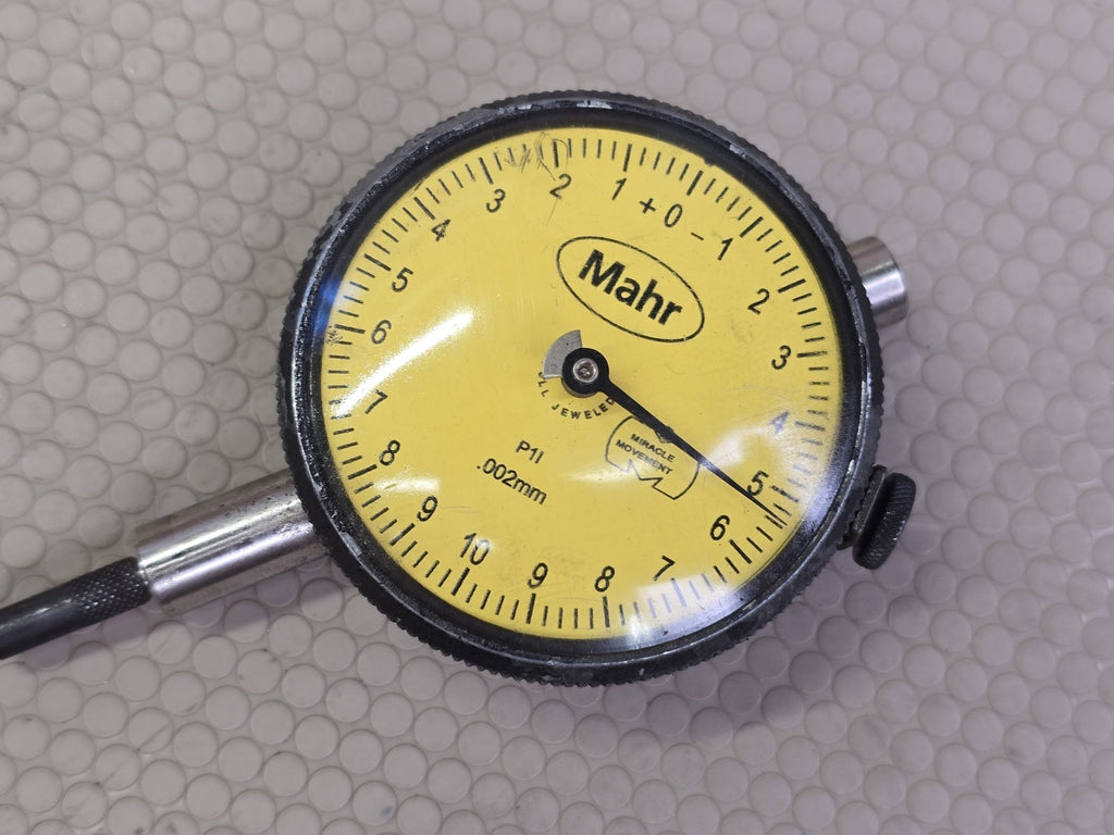 Mahr P11 Dial Indicator .002mm Resolution Jeweled Miracle Movement