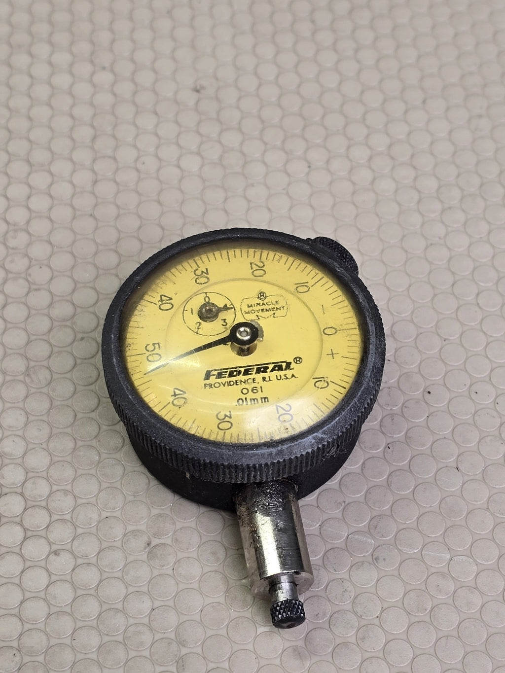 Federal C6I Dial Indicator Gauge 0.01mm Metric Miracle Movement