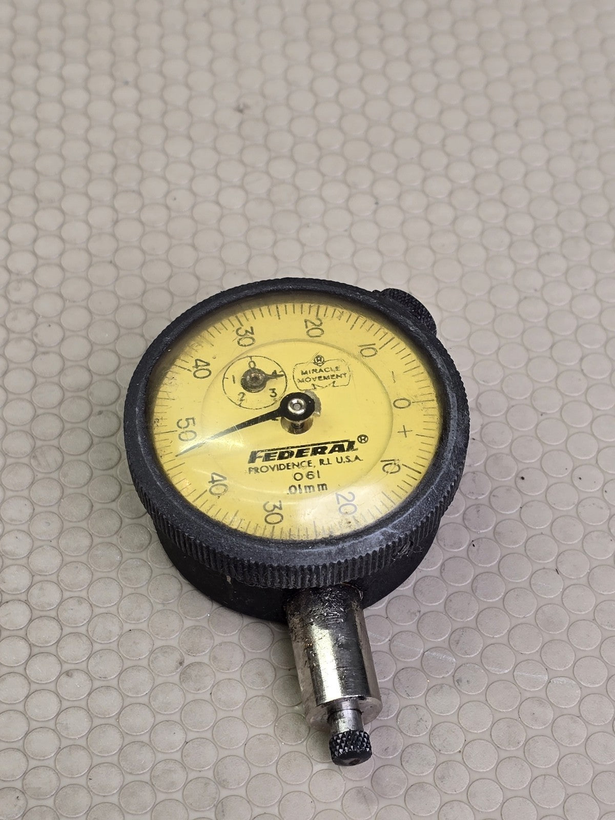 Federal C6I Dial Indicator Gauge 0.01mm Metric Miracle Movement