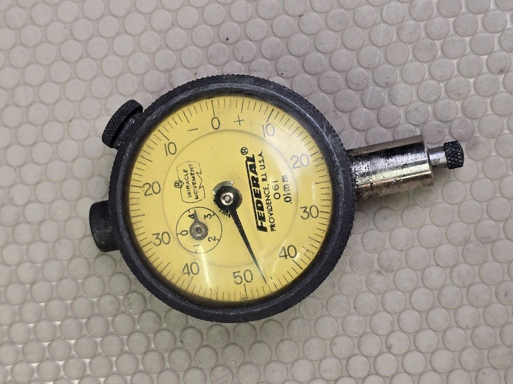 Federal C6I Dial Indicator Gauge 0.01mm Metric Miracle Movement